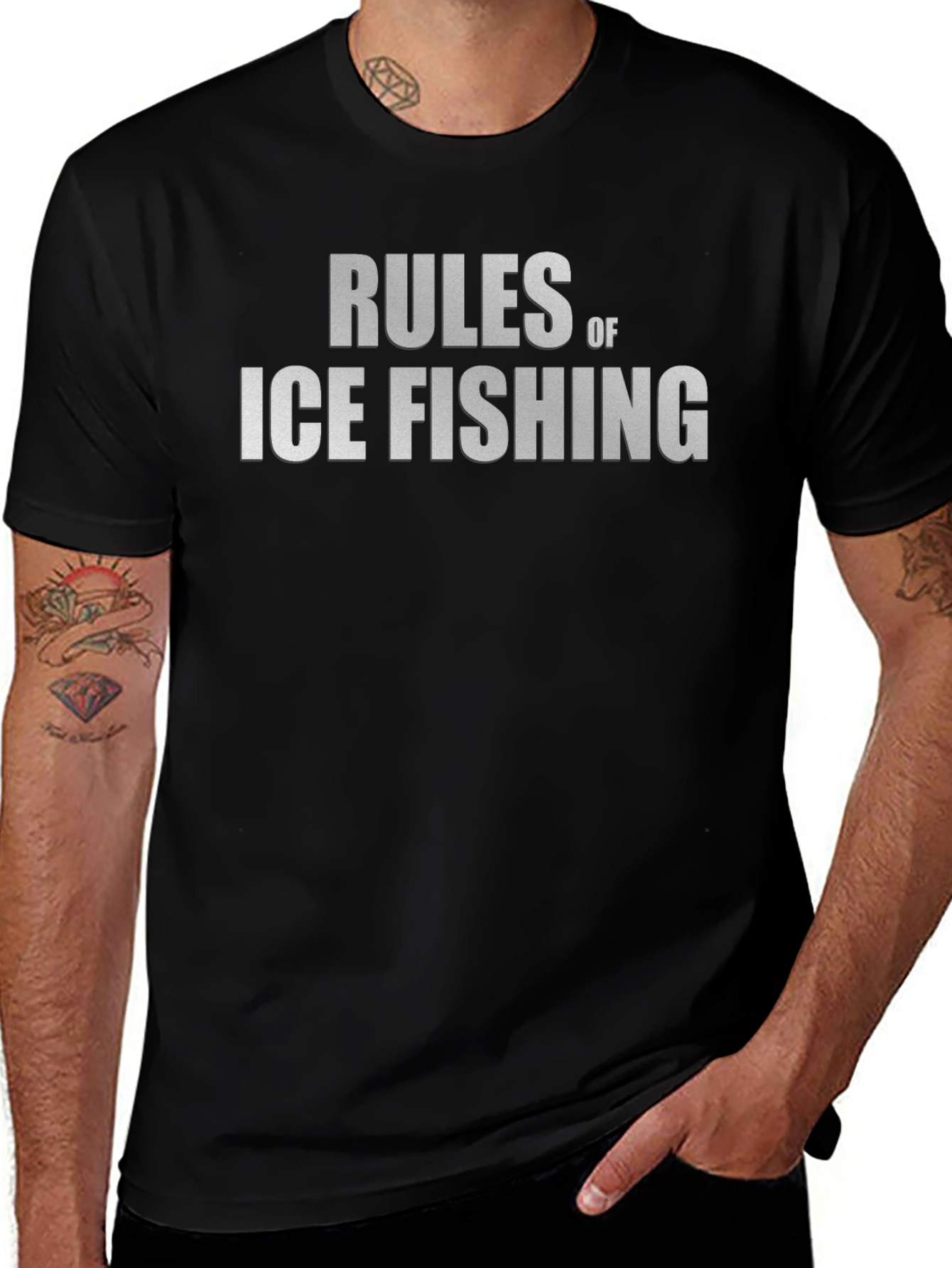Rules of Ice Fishing Graphic Tee