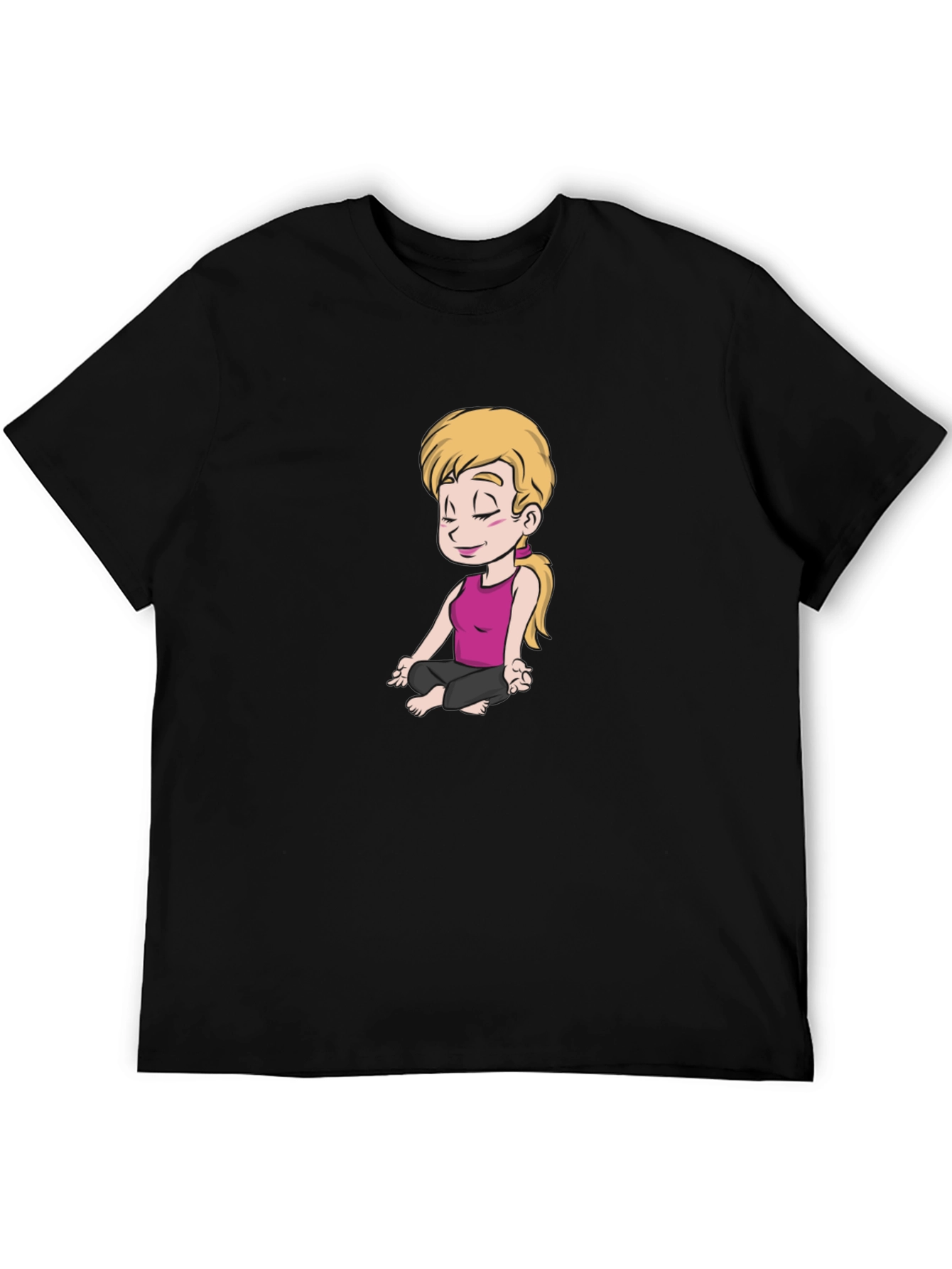 Yoga Cartoon T-Shirt