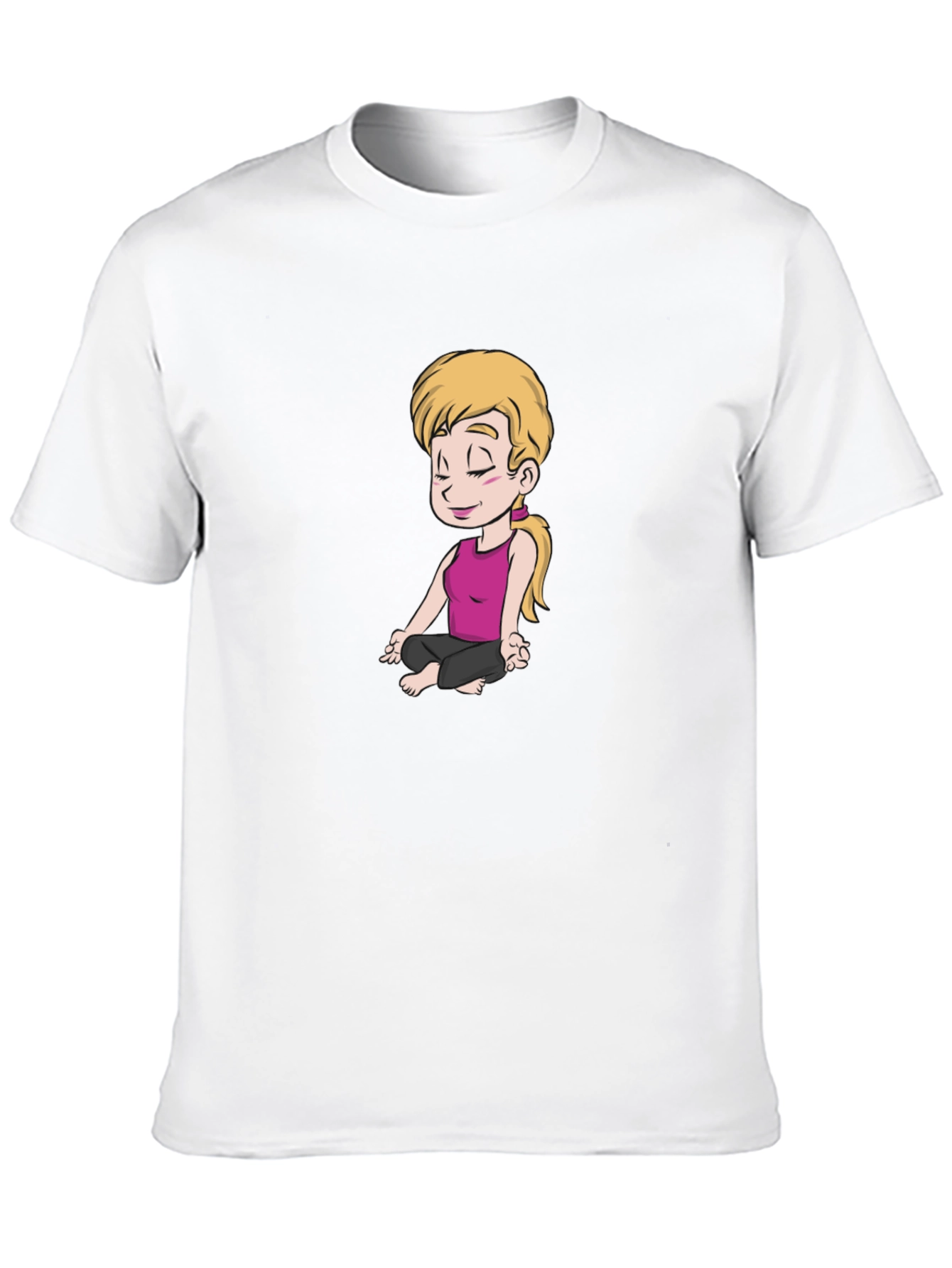 Yoga Cartoon T-Shirt