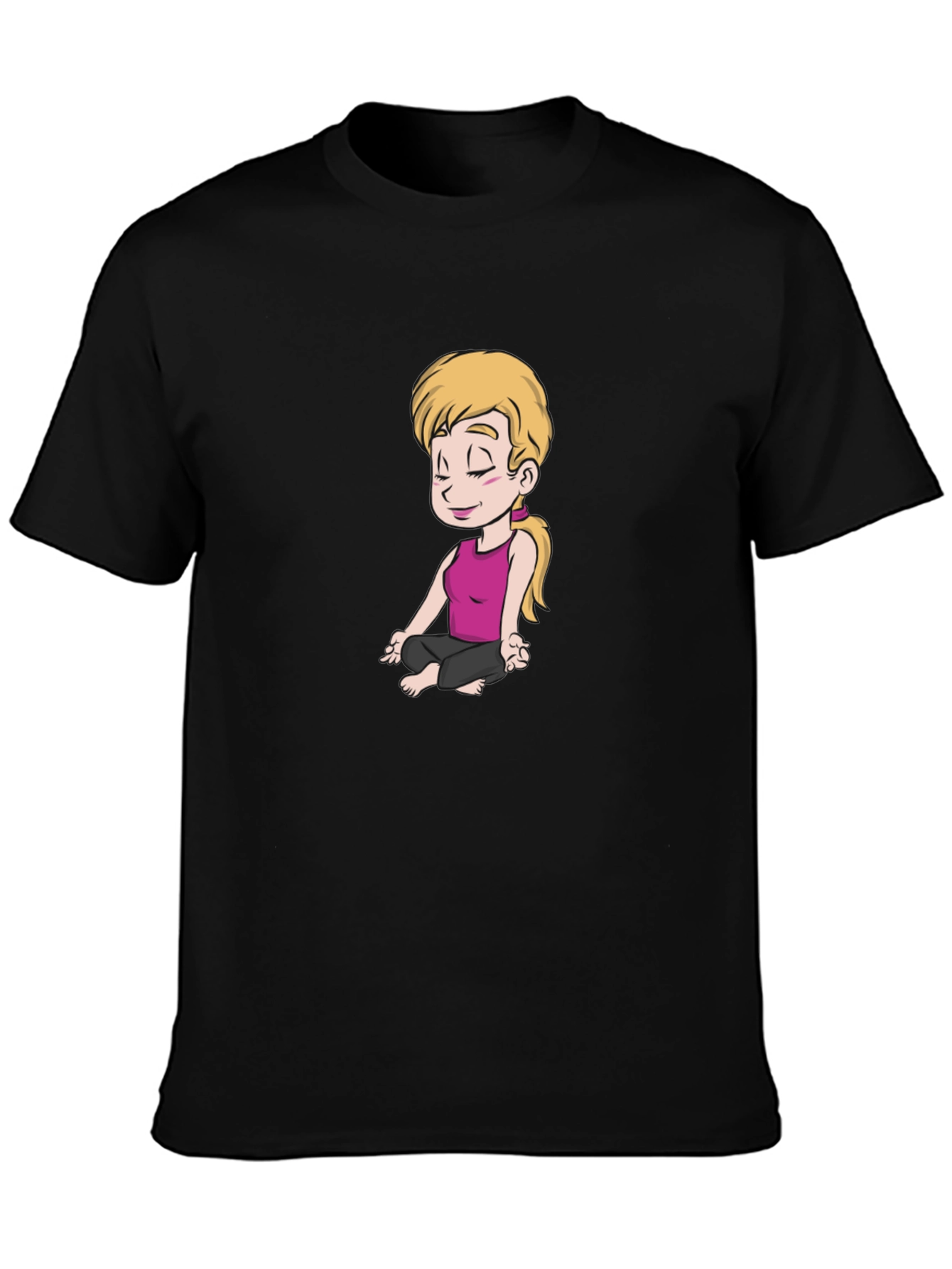 Yoga Cartoon T-Shirt