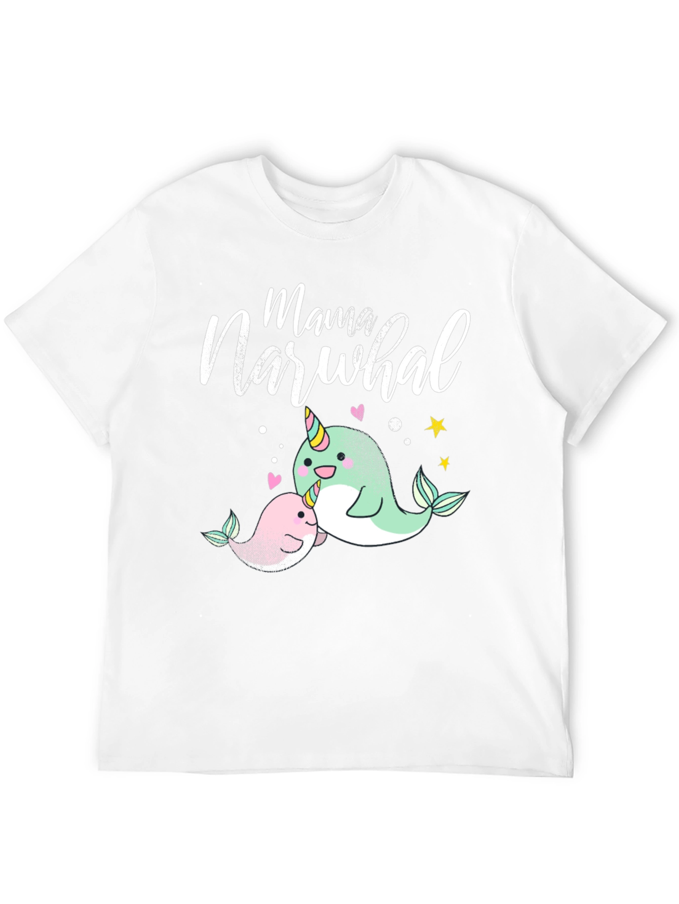 Mama Narwhal T-Shirt - Cute Ocean Tee