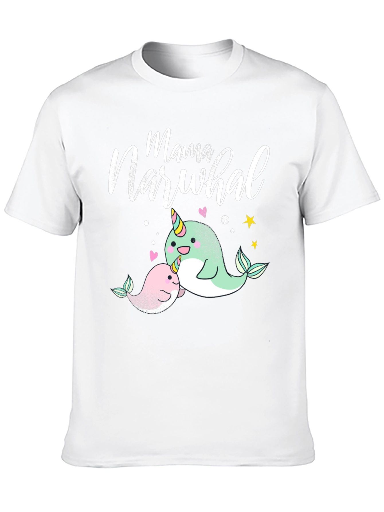 Mama Narwhal T-Shirt - Cute Ocean Tee