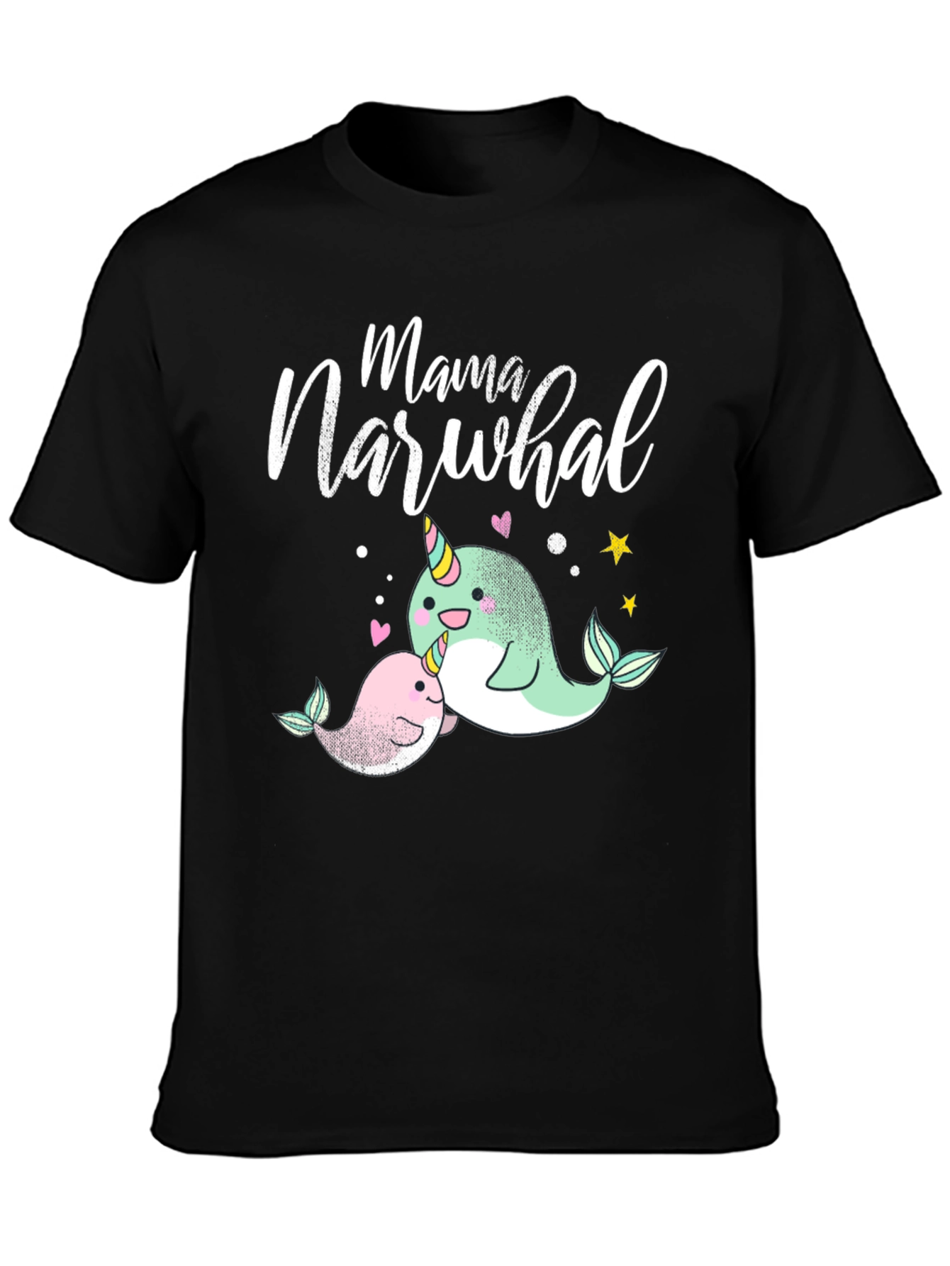 Mama Narwhal T-Shirt - Cute Ocean Tee