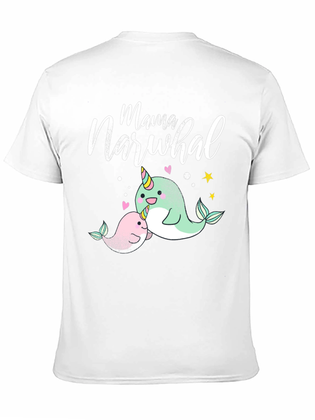 Mama Narwhal T-Shirt - Cute Ocean Tee