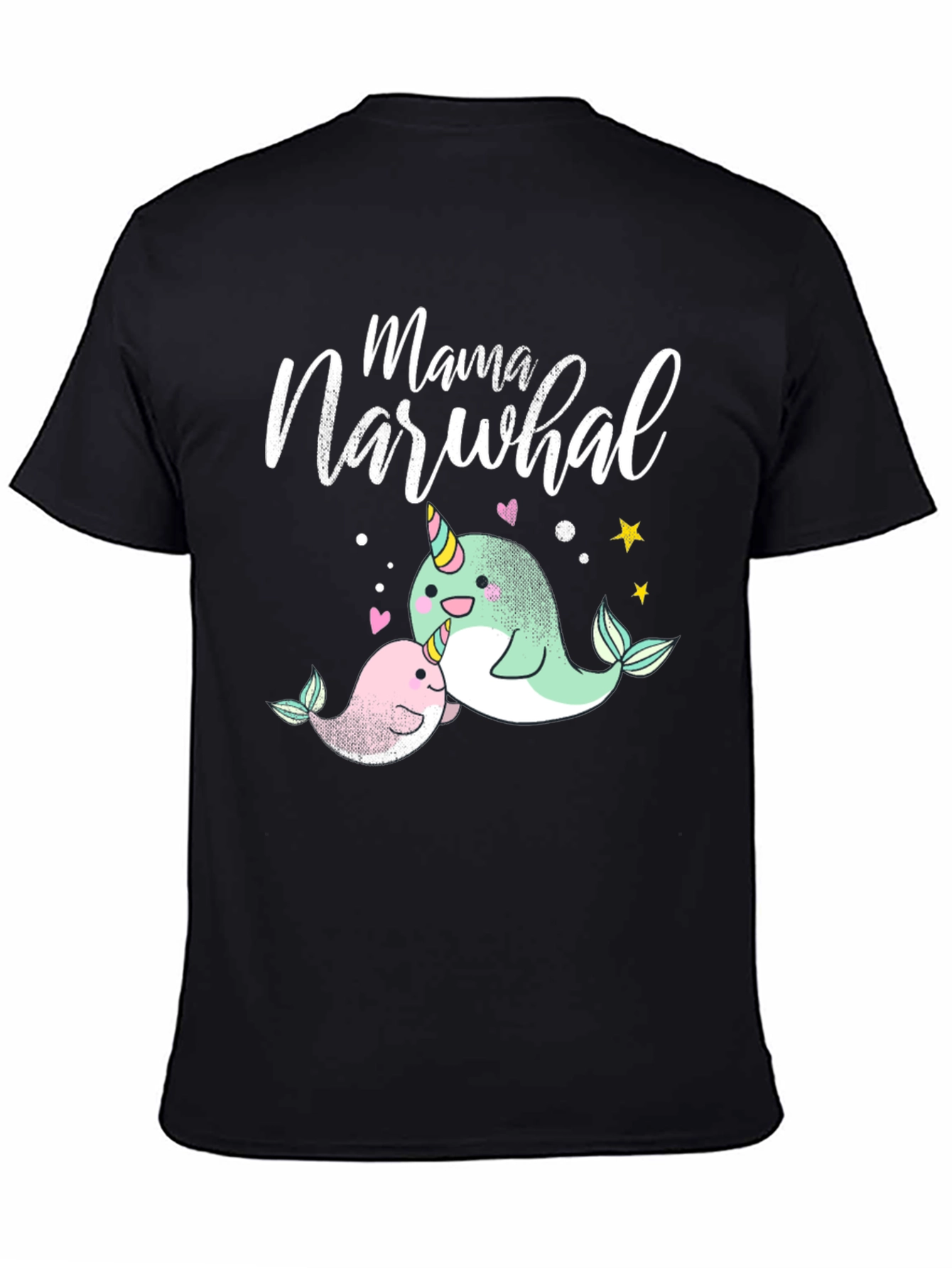 Mama Narwhal T-Shirt - Cute Ocean Tee