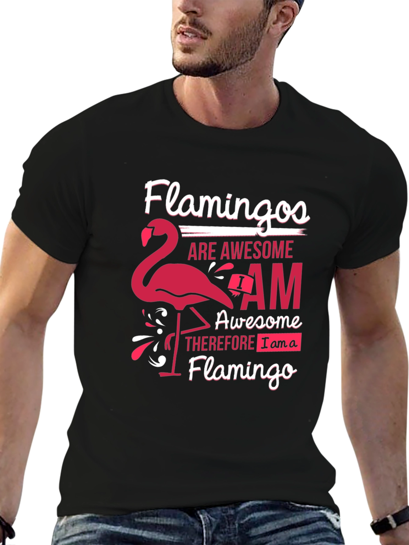 Flamingo Lover Graphic Tee - Awesome Flamingo T-Shirt