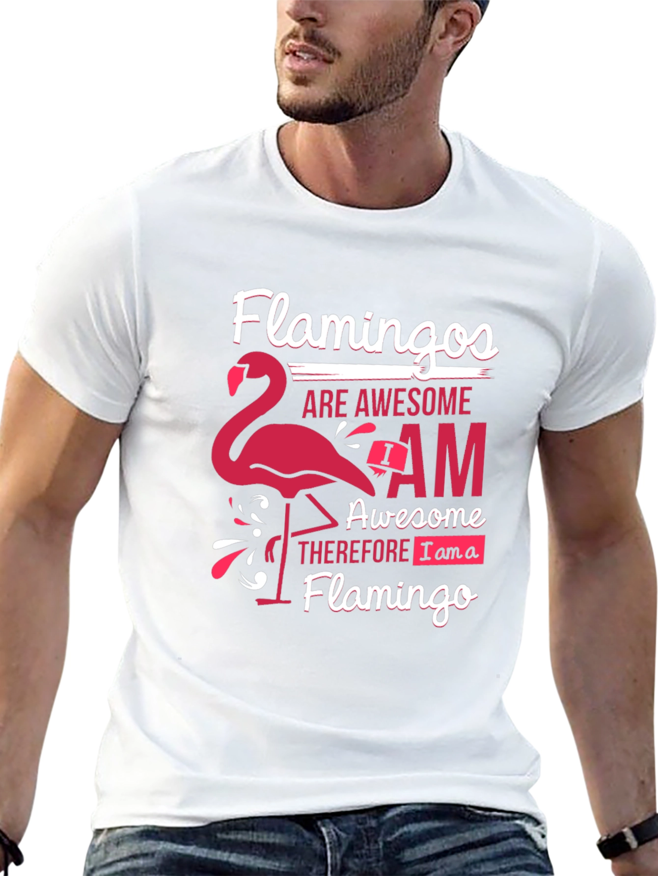 Flamingo Lover Graphic Tee - Awesome Flamingo T-Shirt