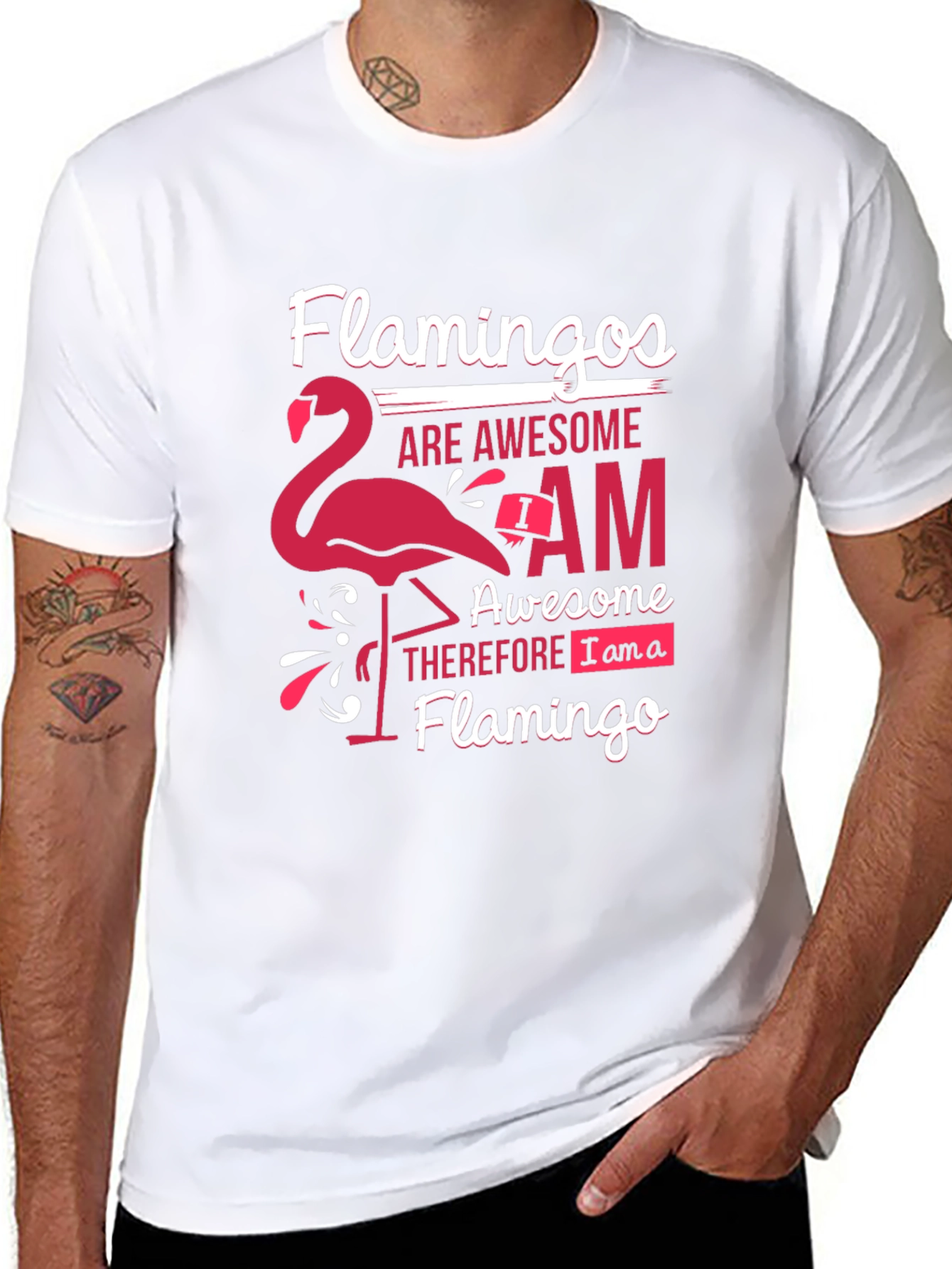Flamingo Lover Graphic Tee - Awesome Flamingo T-Shirt