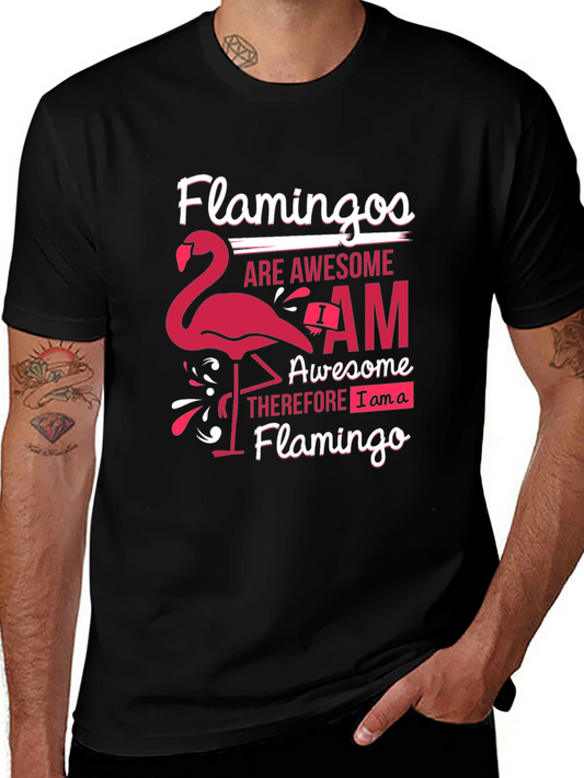 Flamingo Lover Graphic Tee - Awesome Flamingo T-Shirt