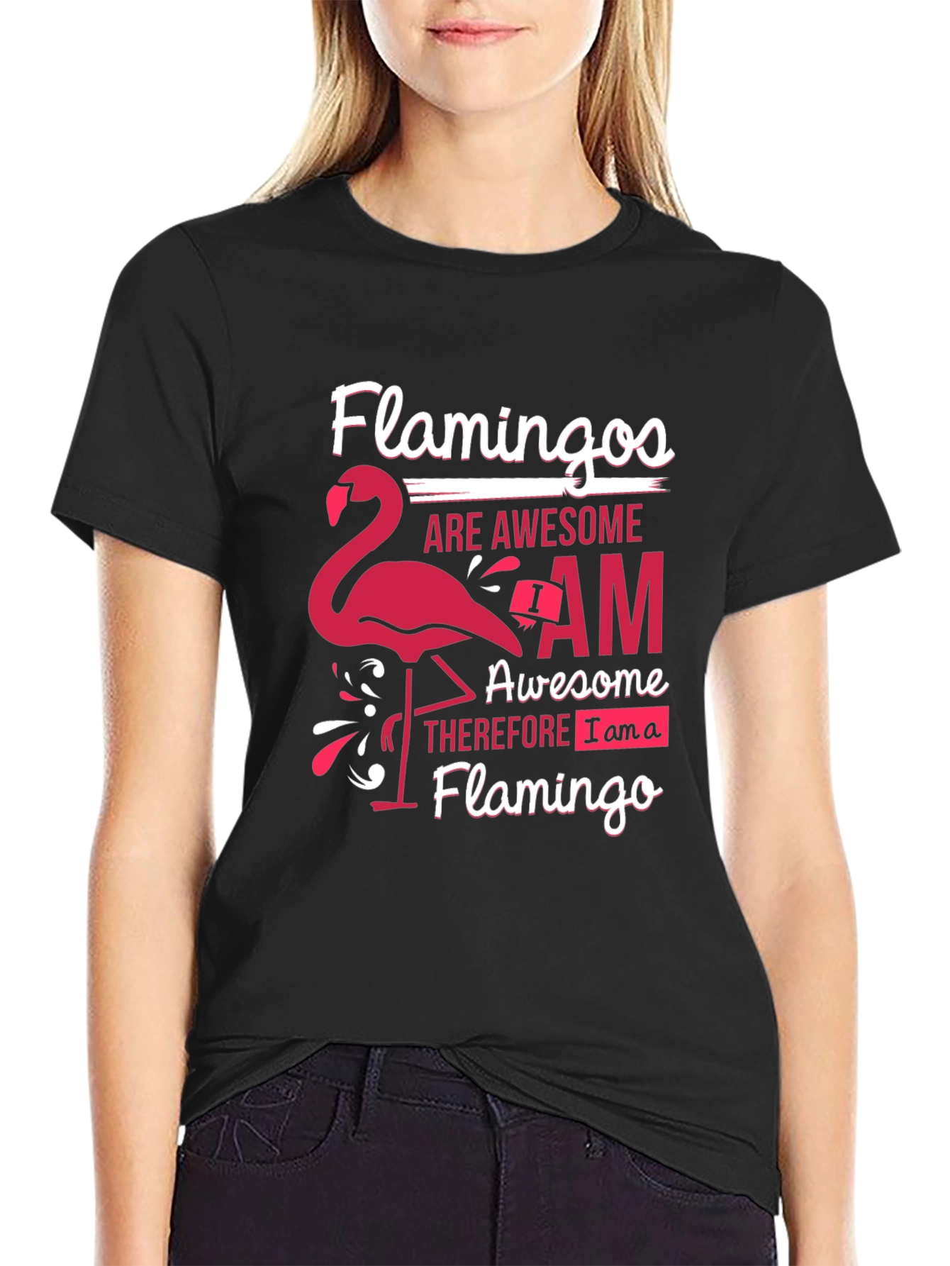 Flamingo Lover Graphic Tee - Awesome Flamingo T-Shirt