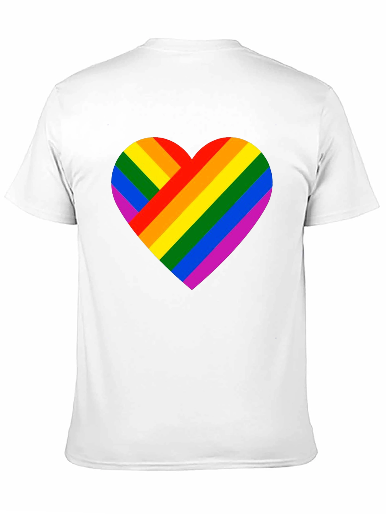 Rainbow Heart Graphic Tee - Pride Celebration Shirt