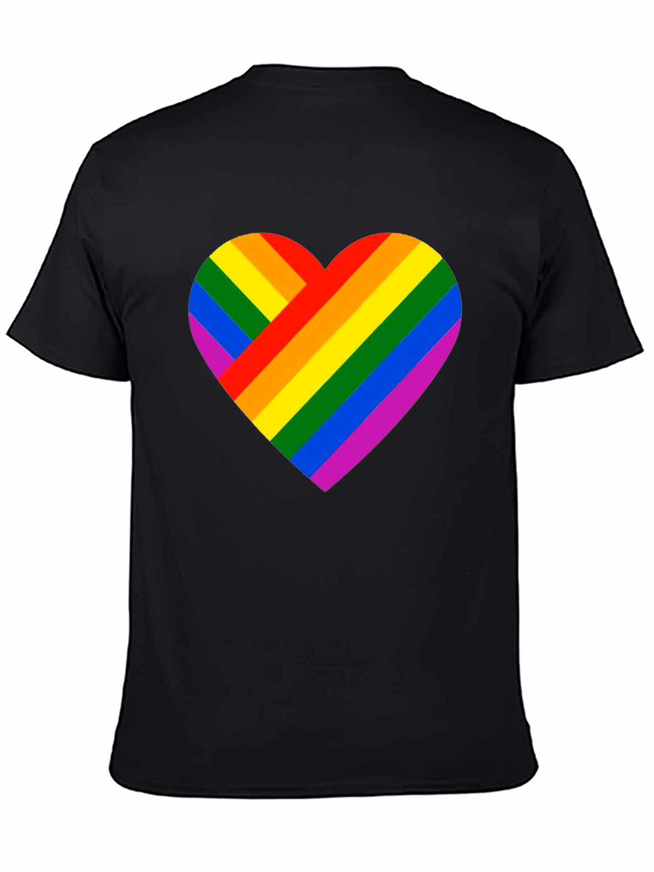 Rainbow Heart Graphic Tee - Pride Celebration Shirt