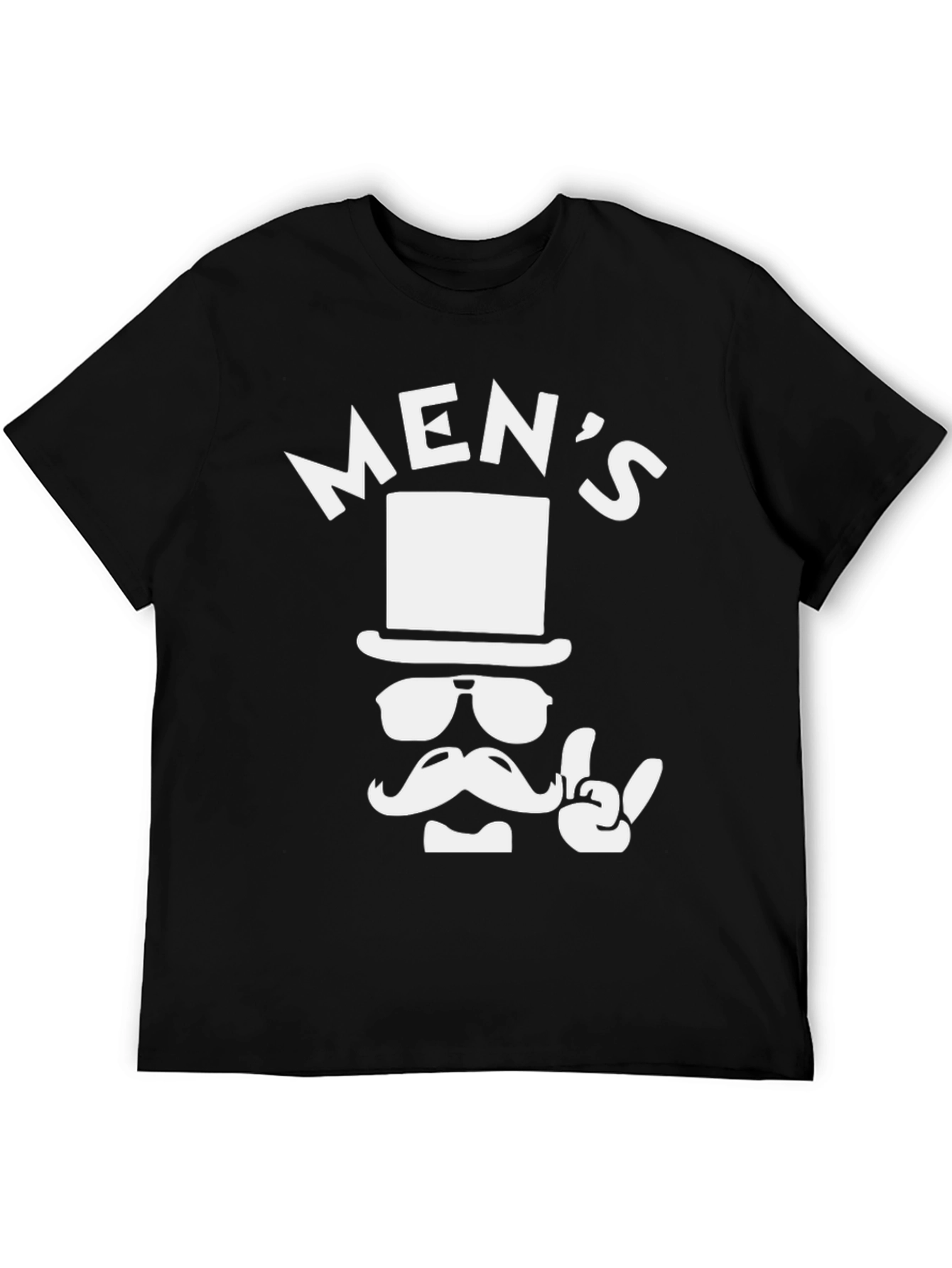 Mens Graphic Tee - Top Hat Gentleman