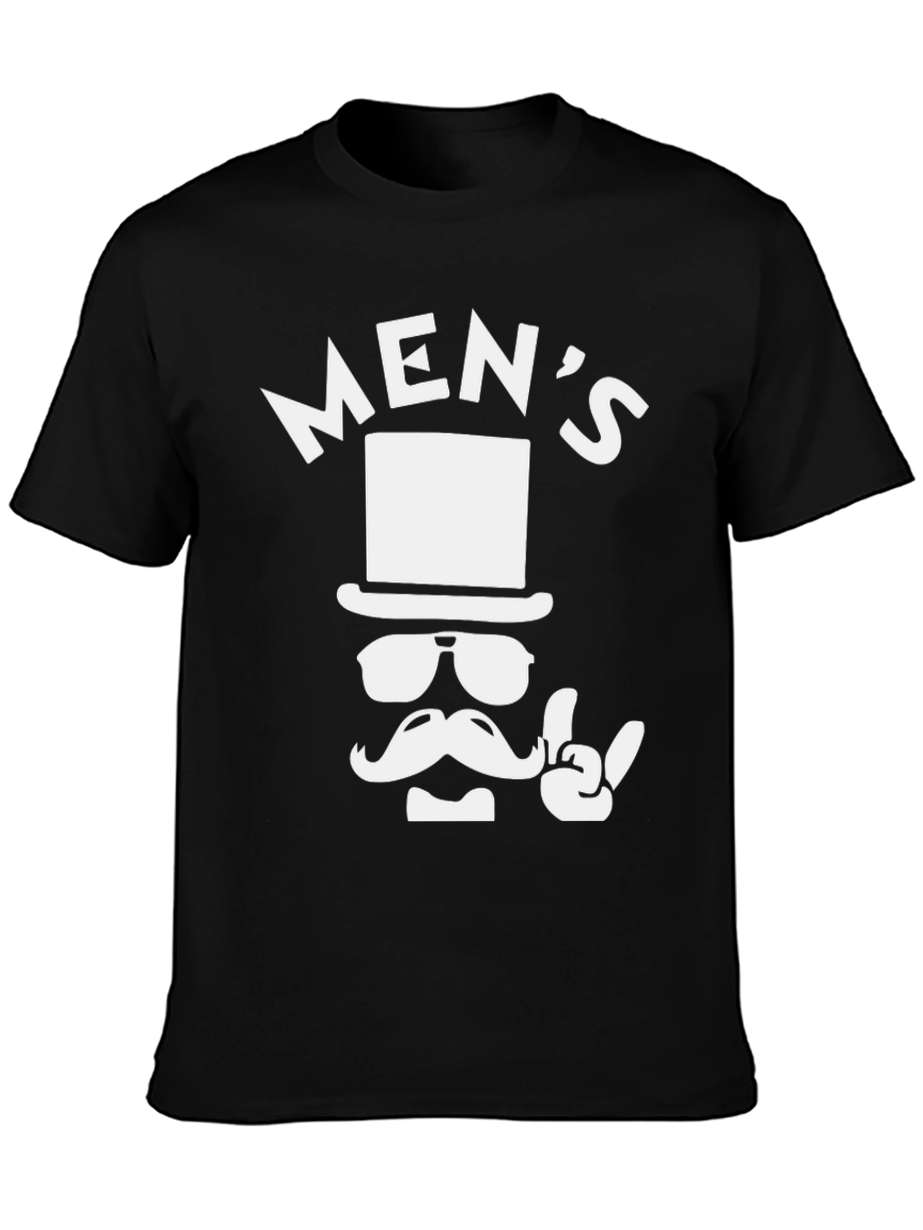 Mens Graphic Tee - Top Hat Gentleman