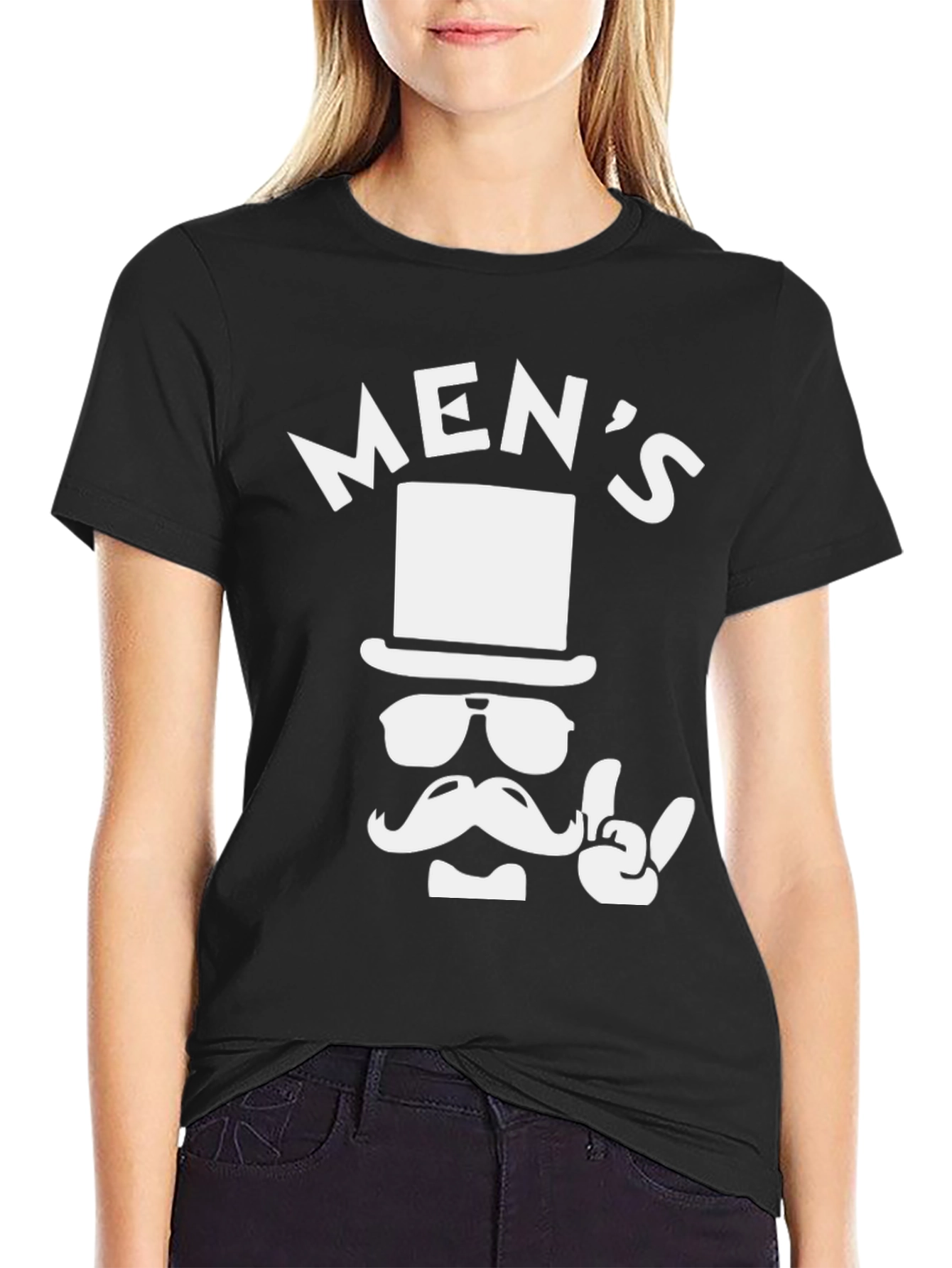Mens Graphic Tee - Top Hat Gentleman