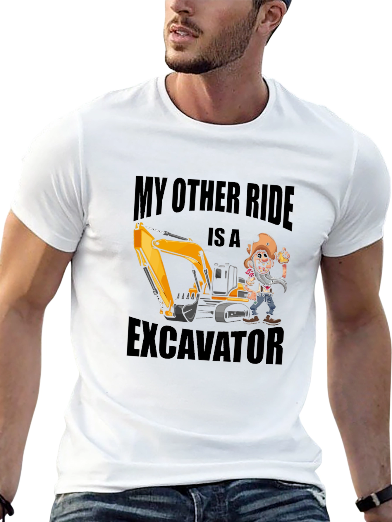 Excavator Ride Graphic T-Shirt