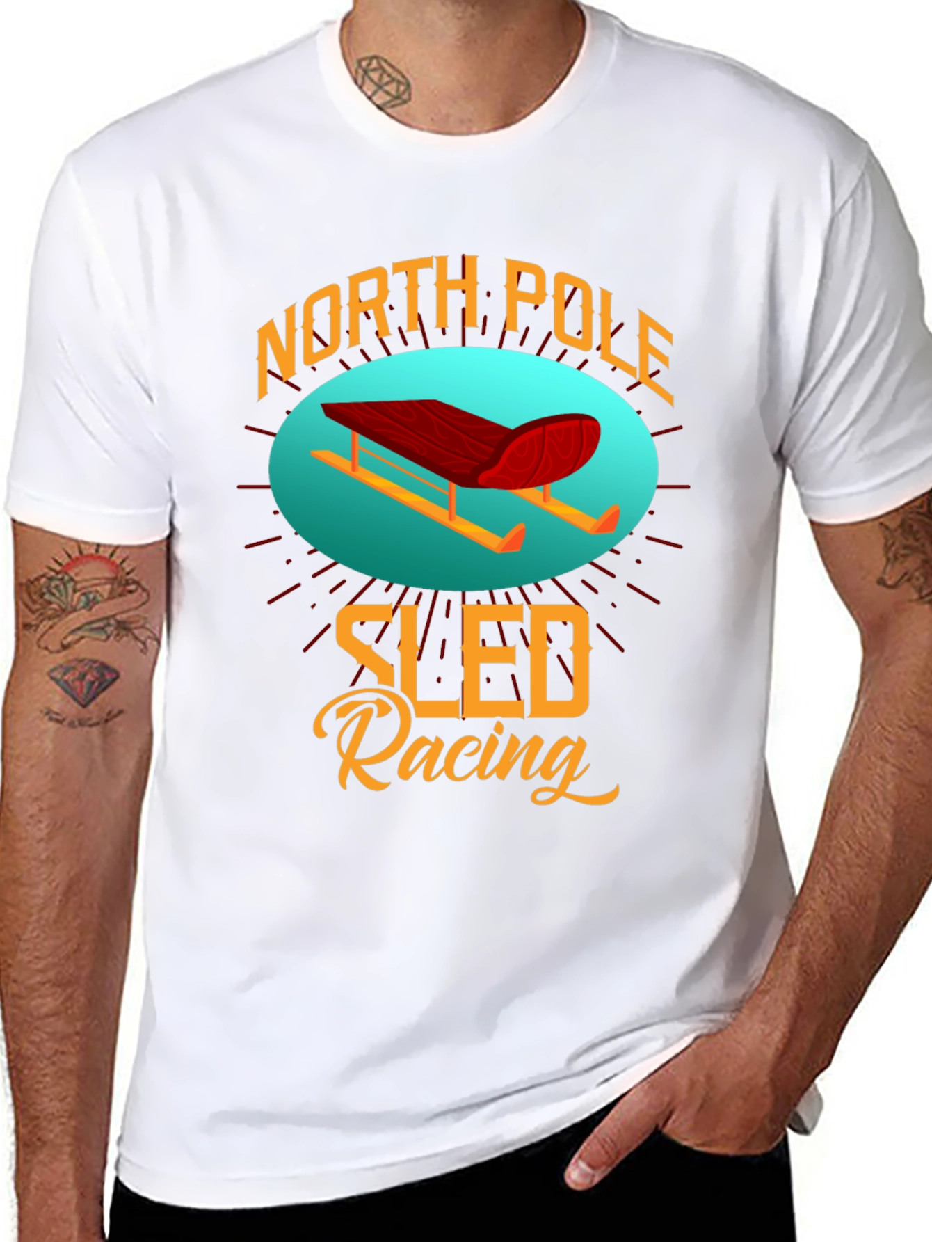 North Pole Sled Racing T-Shirt