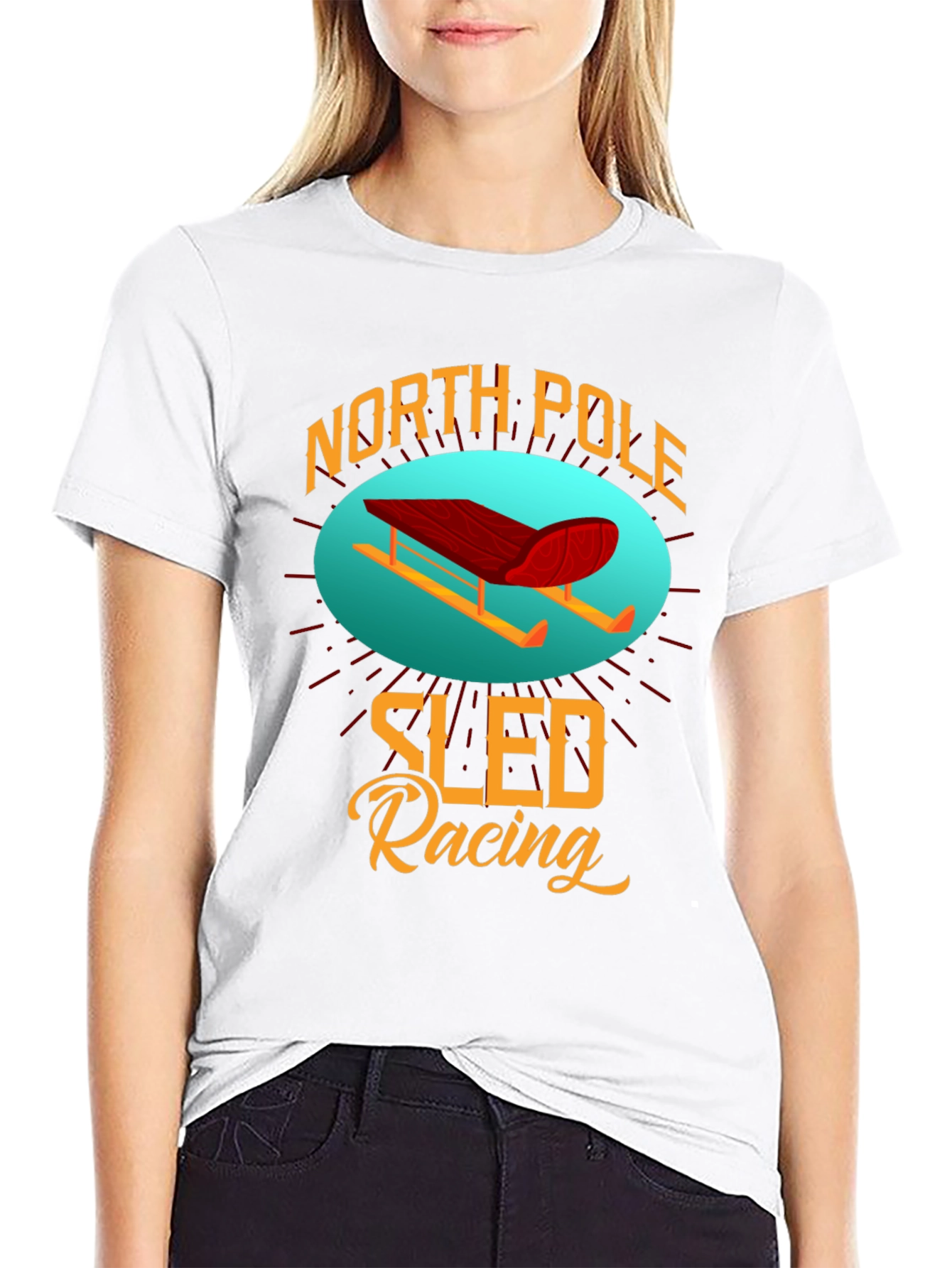 North Pole Sled Racing T-Shirt