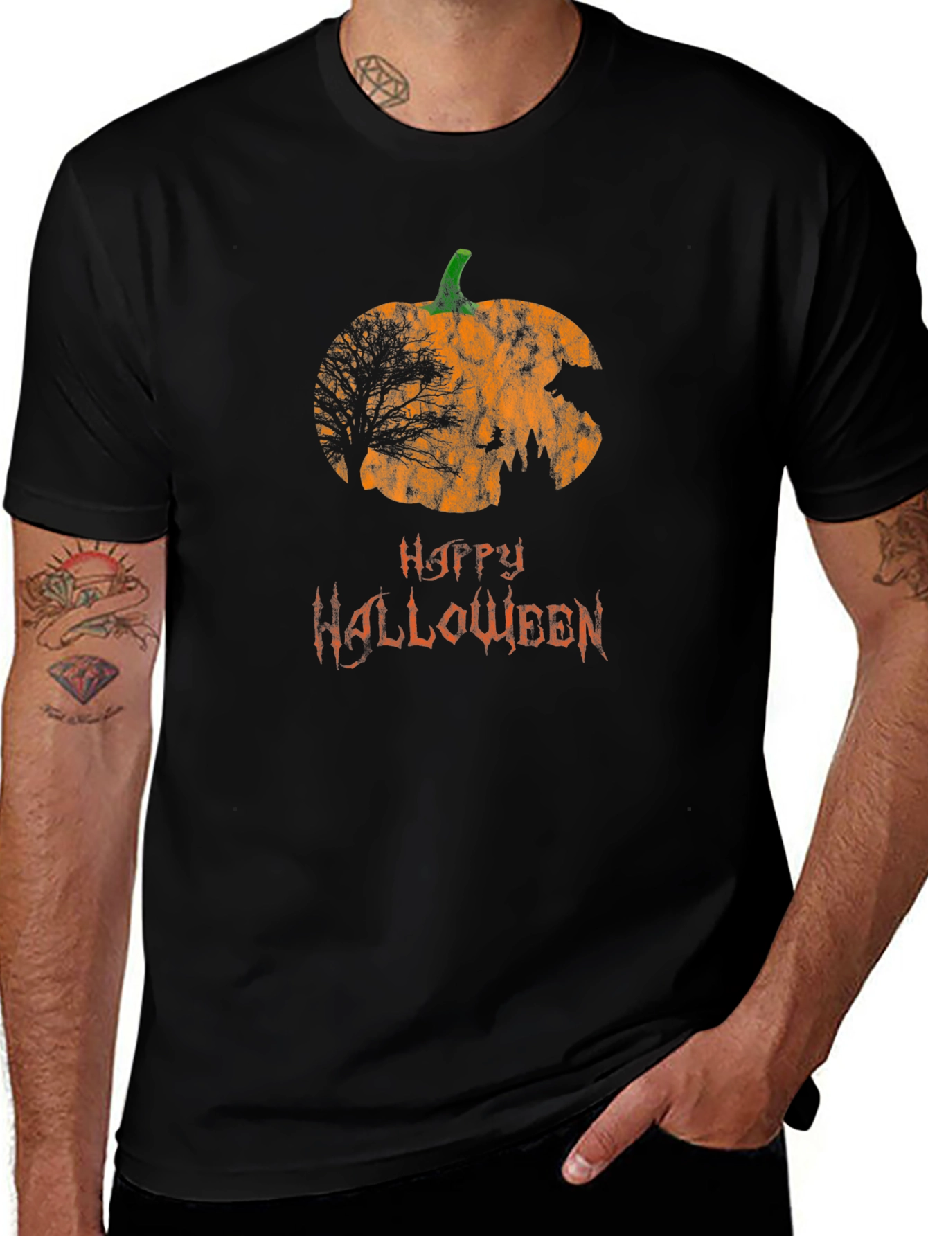 Happy Halloween Pumpkin Graphic Tee