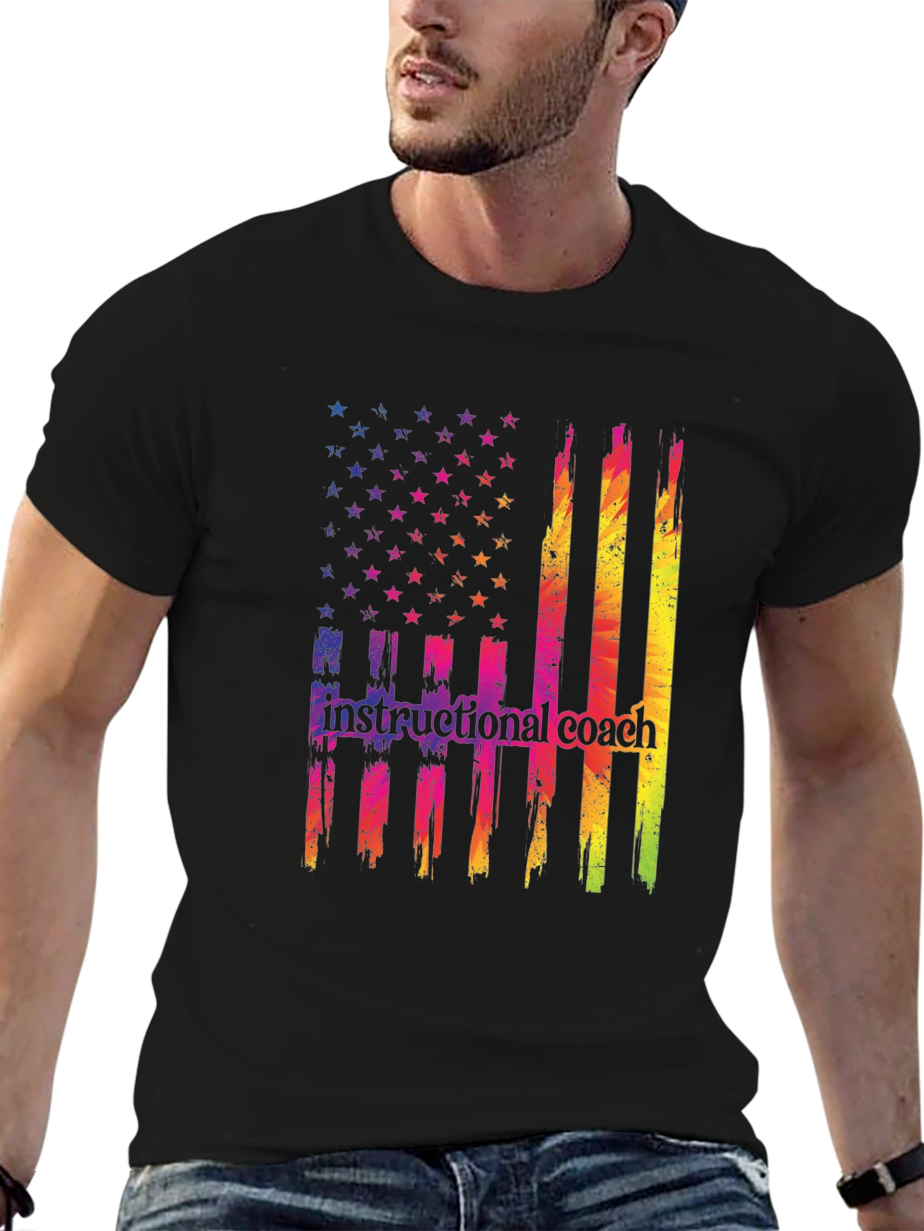 Instructional Coach American Flag T-Shirt