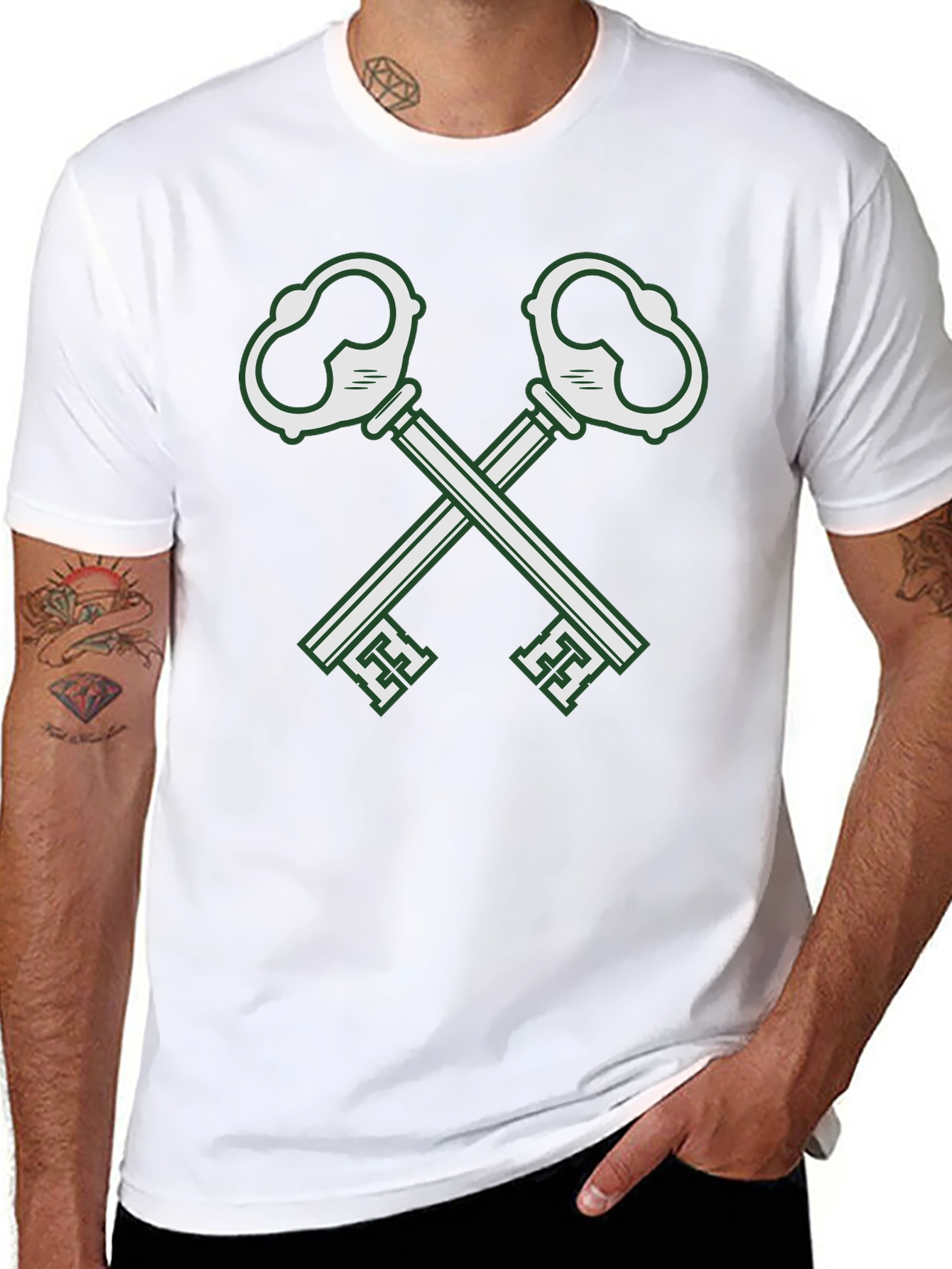 Crossed Keys Graphic T-Shirt