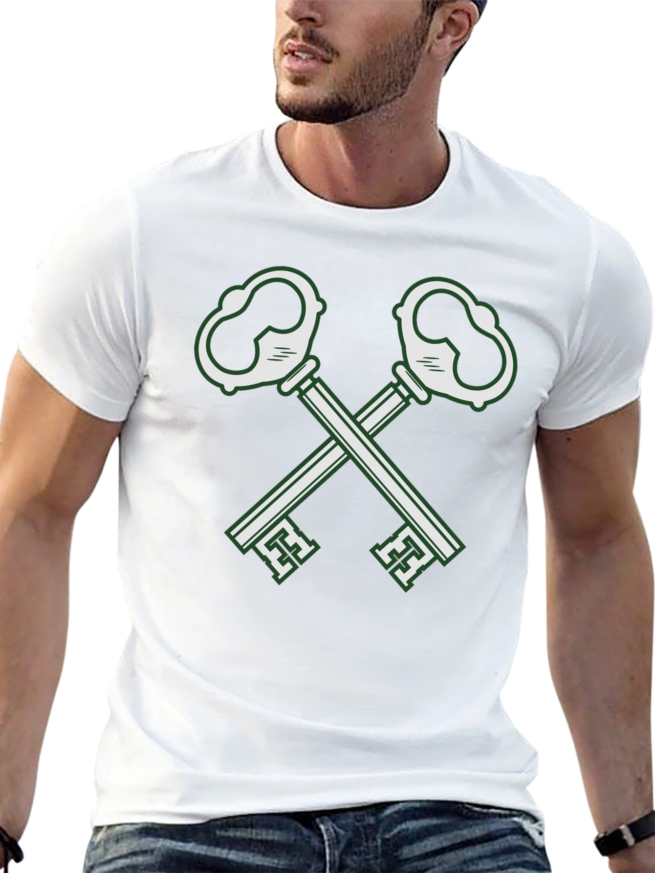 Crossed Keys Graphic T-Shirt