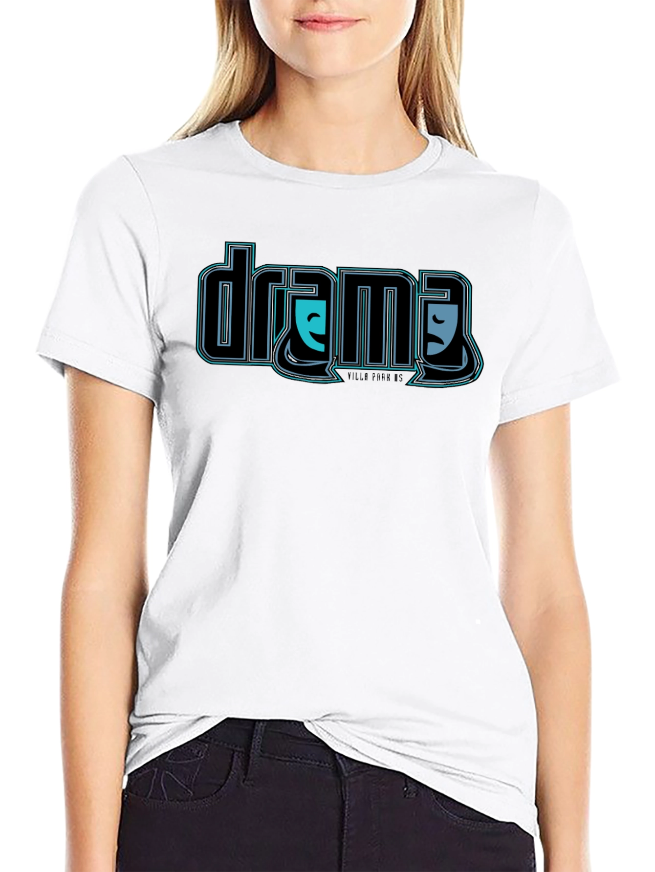 Drama Masks T-Shirt - Black Graphic Tee