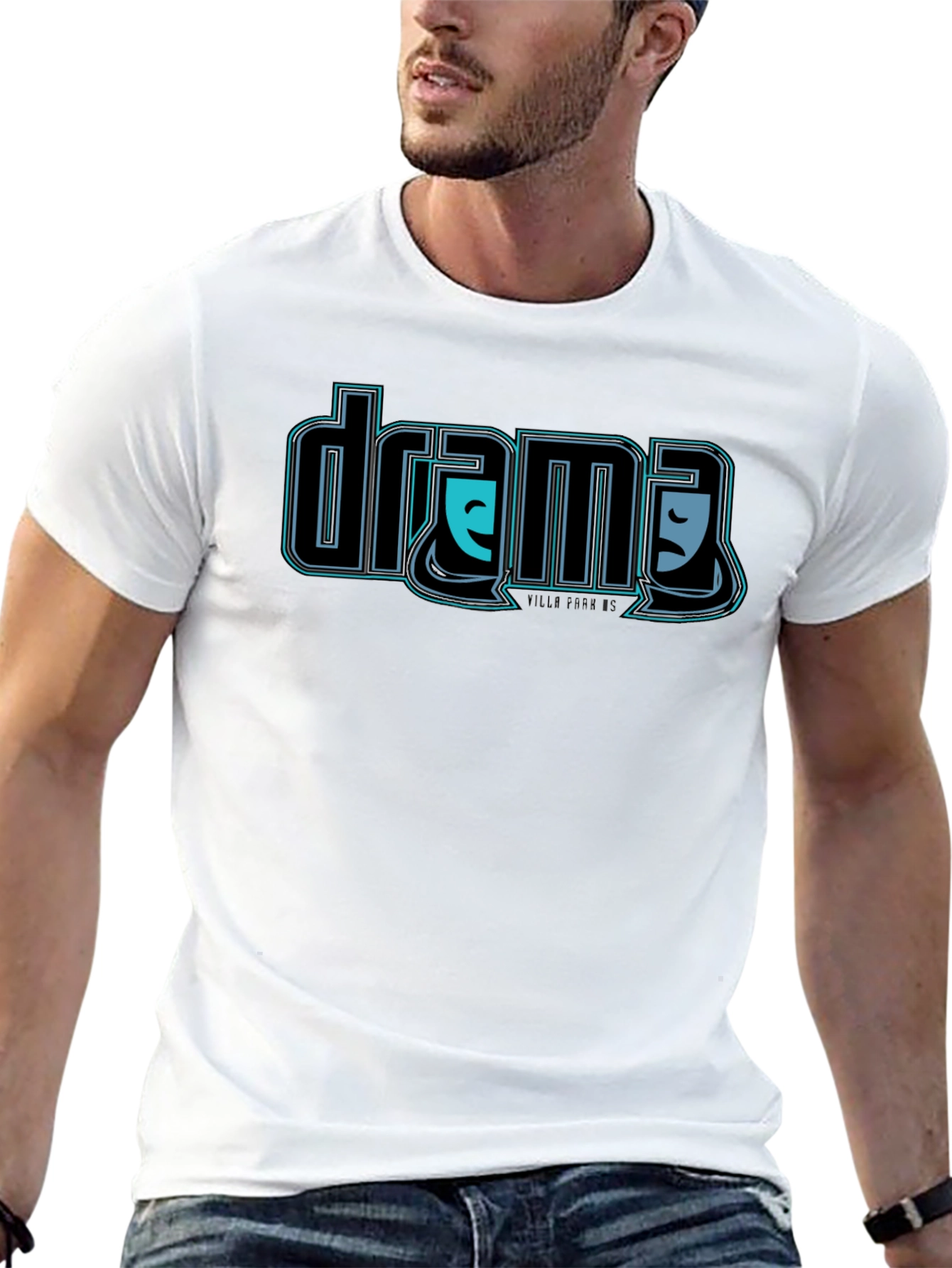 Drama Masks T-Shirt - Black Graphic Tee