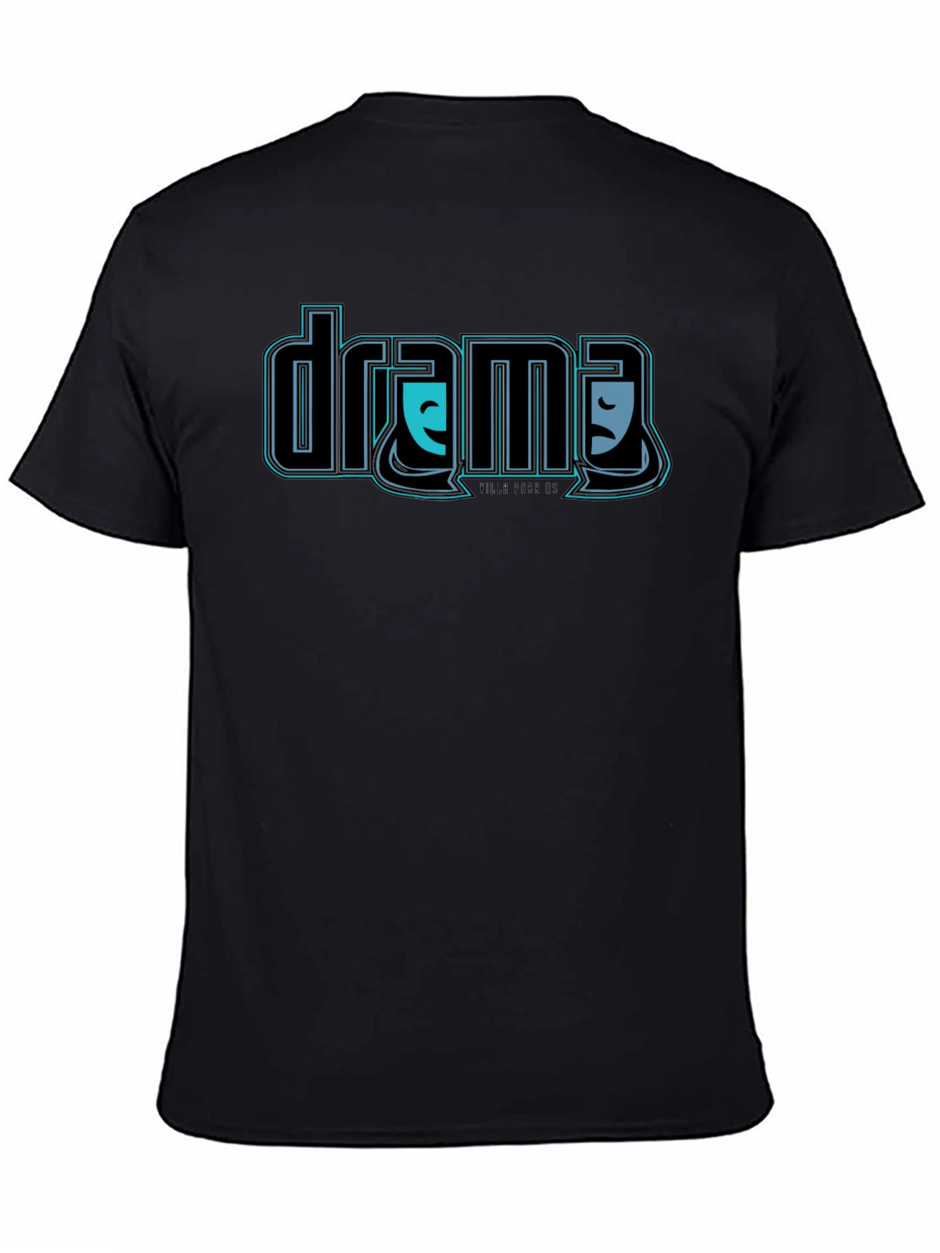 Drama Masks T-Shirt - Black Graphic Tee