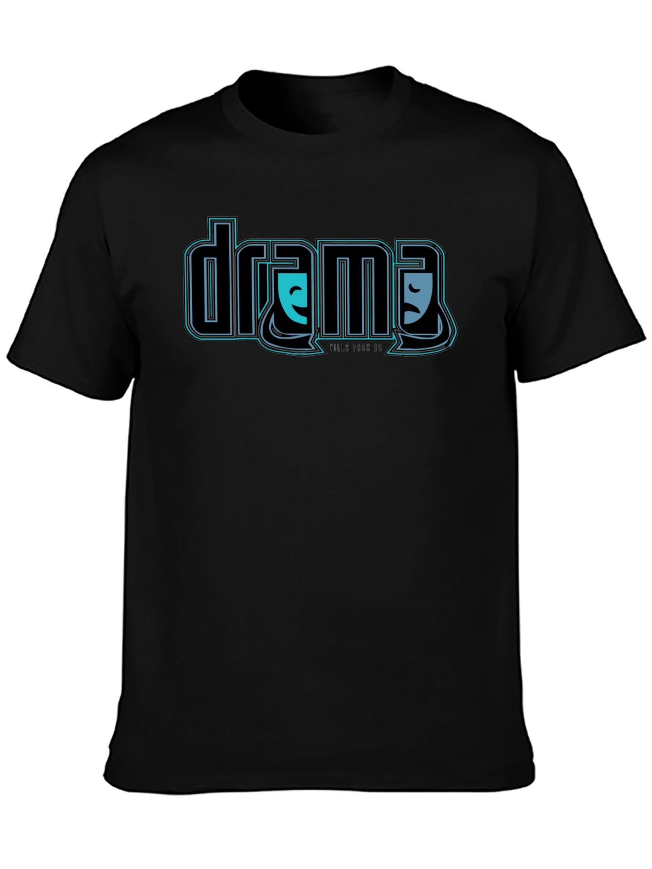 Drama Masks T-Shirt - Black Graphic Tee