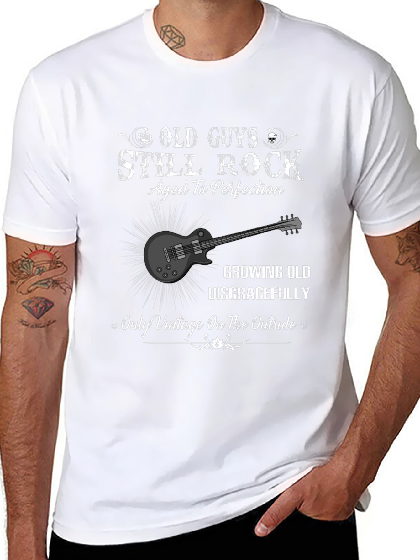 Old Guys Still Rock Aged to Perfection T-Shirt