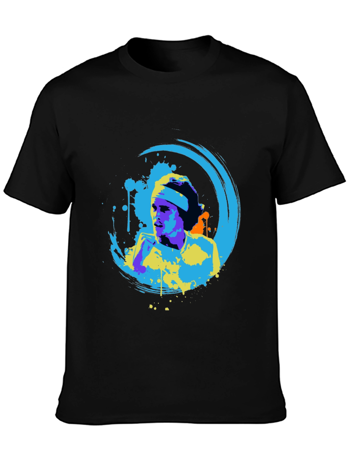 Abstract Art Graphic Black T-Shirt