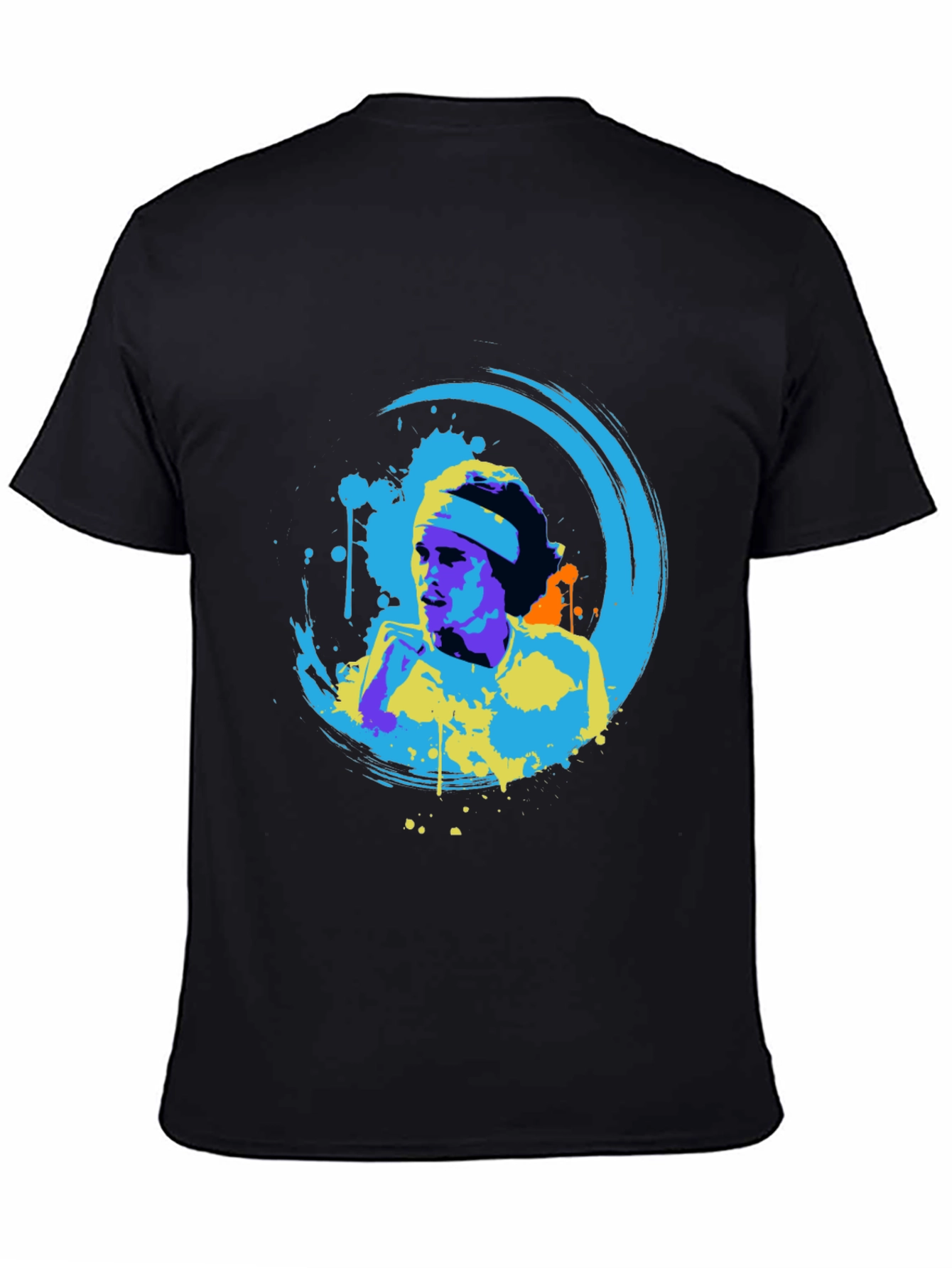 Abstract Art Graphic Black T-Shirt
