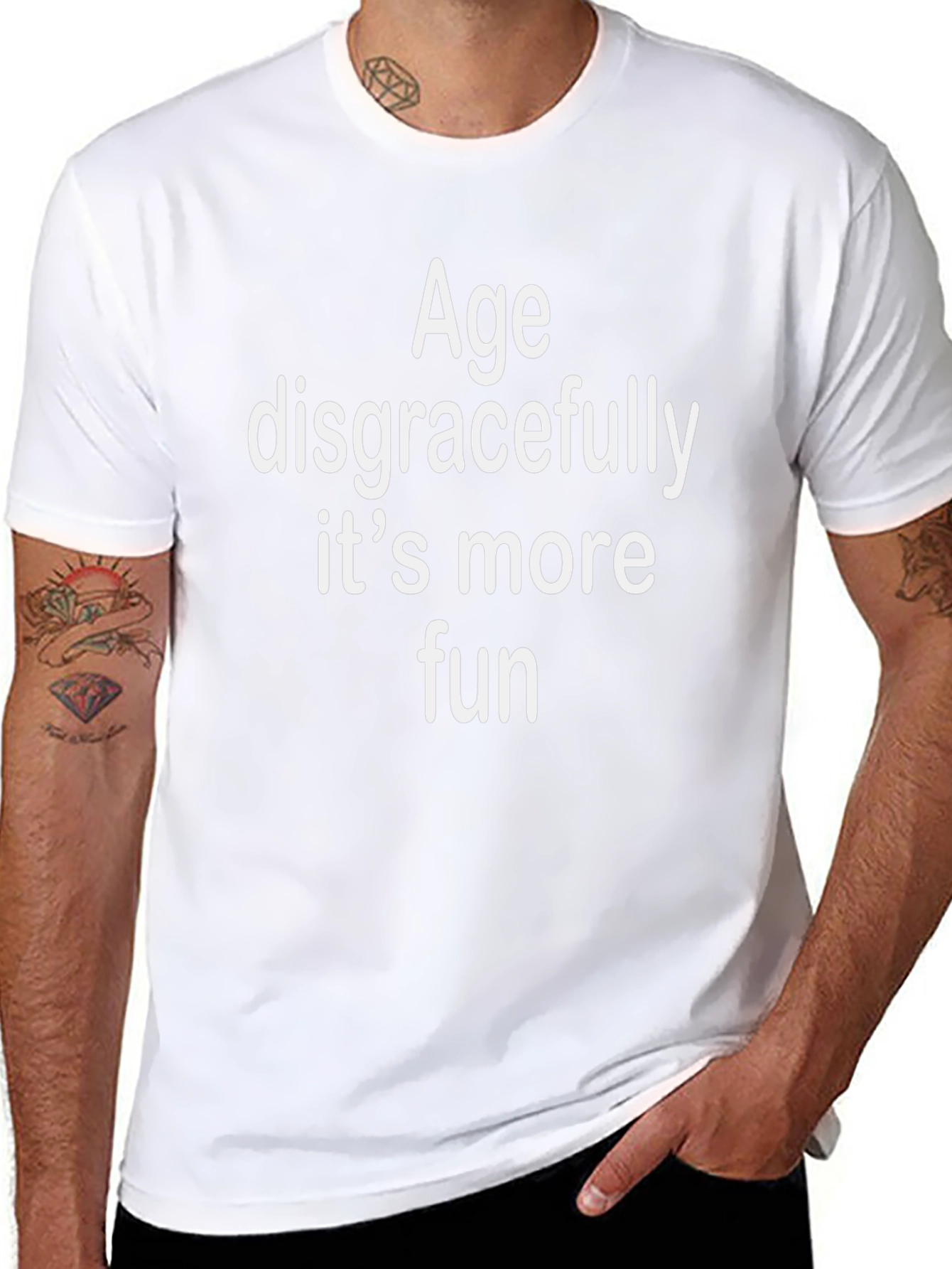 Age Disgracefully T-Shirt - Fun & Comfy