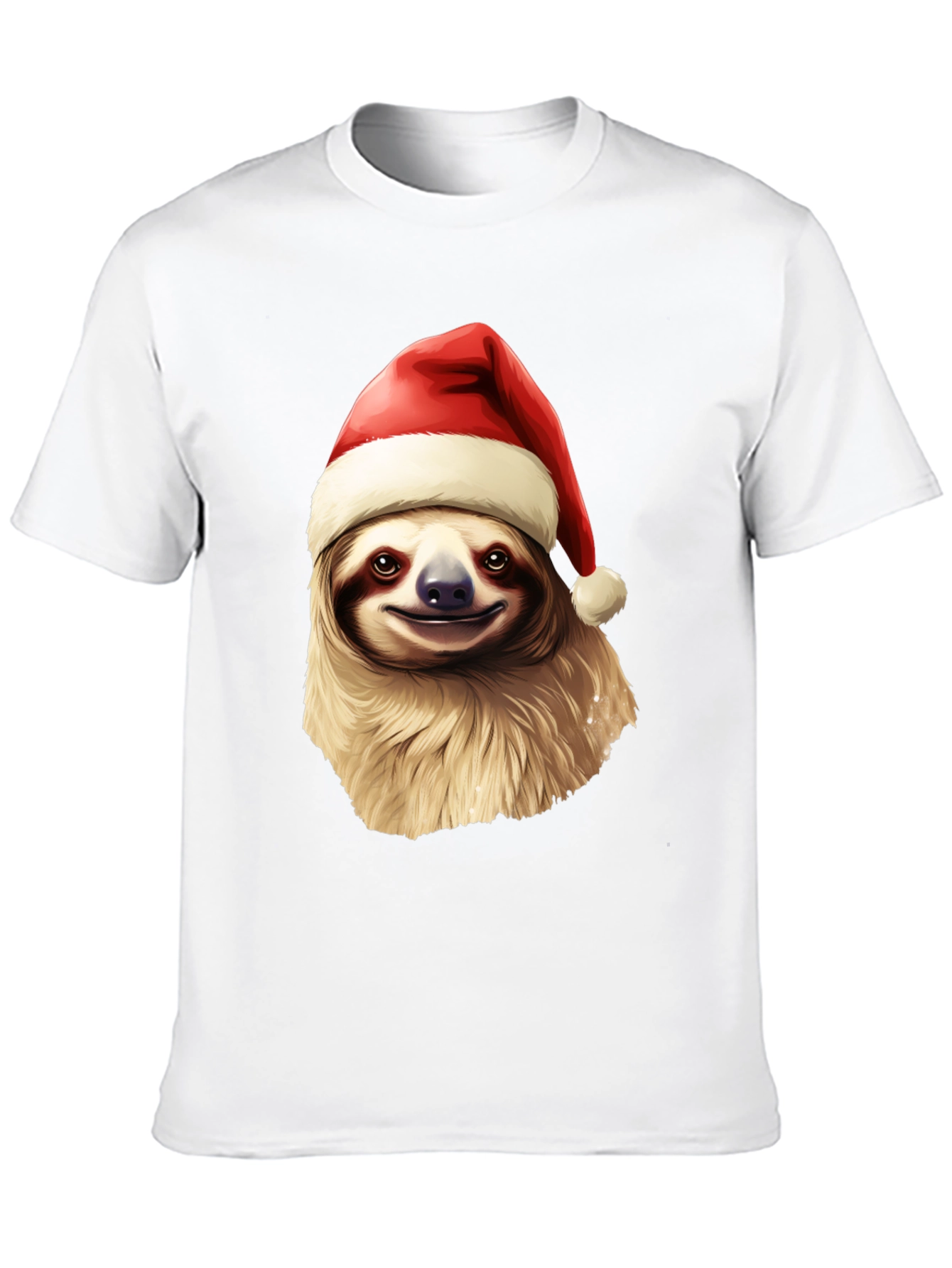 Festive Sloth Christmas T-Shirt - Holiday Cheer