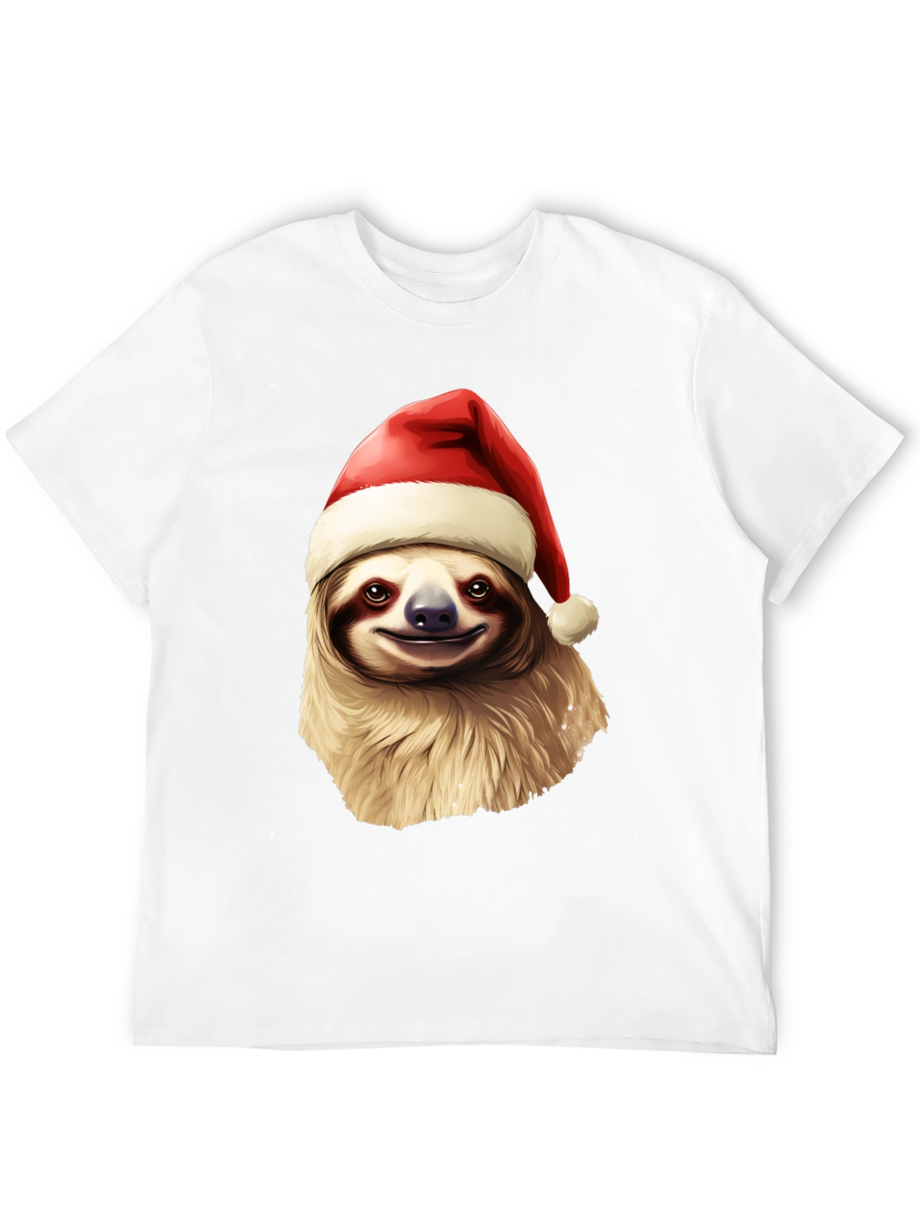 Festive Sloth Christmas T-Shirt - Holiday Cheer