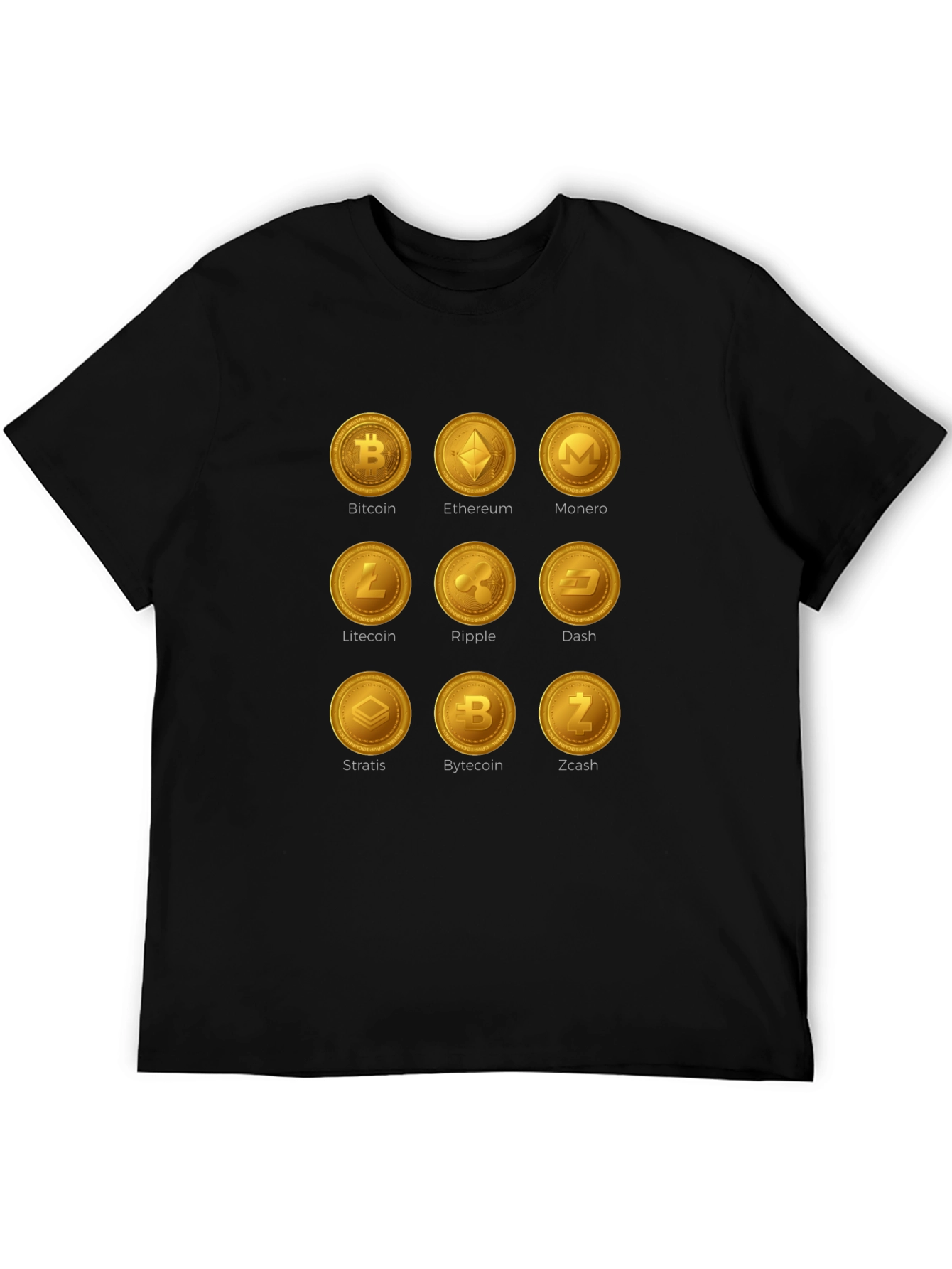Crypto Coins Graphic T-Shirt