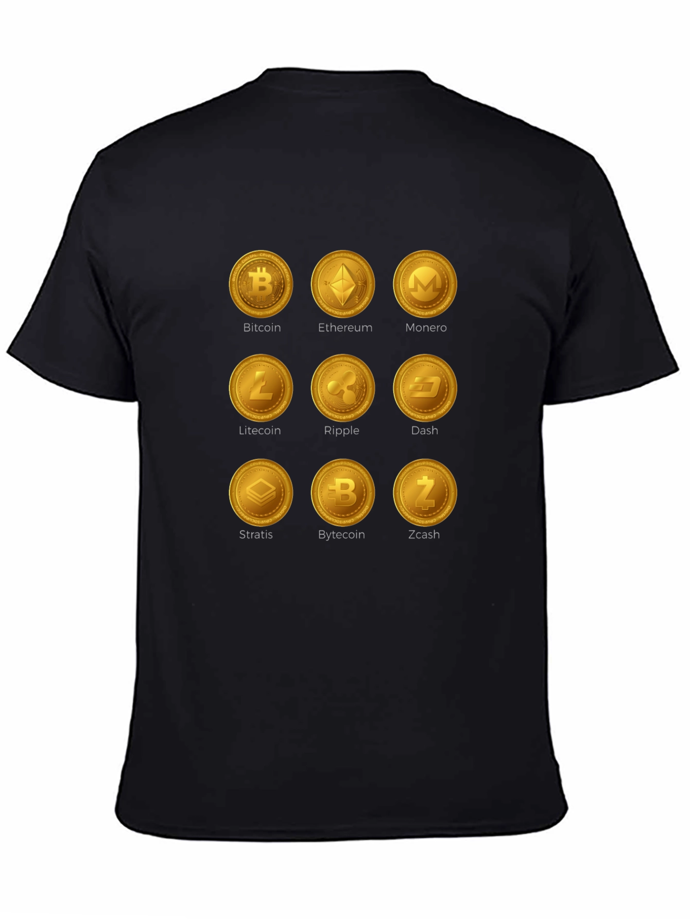 Crypto Coins Graphic T-Shirt