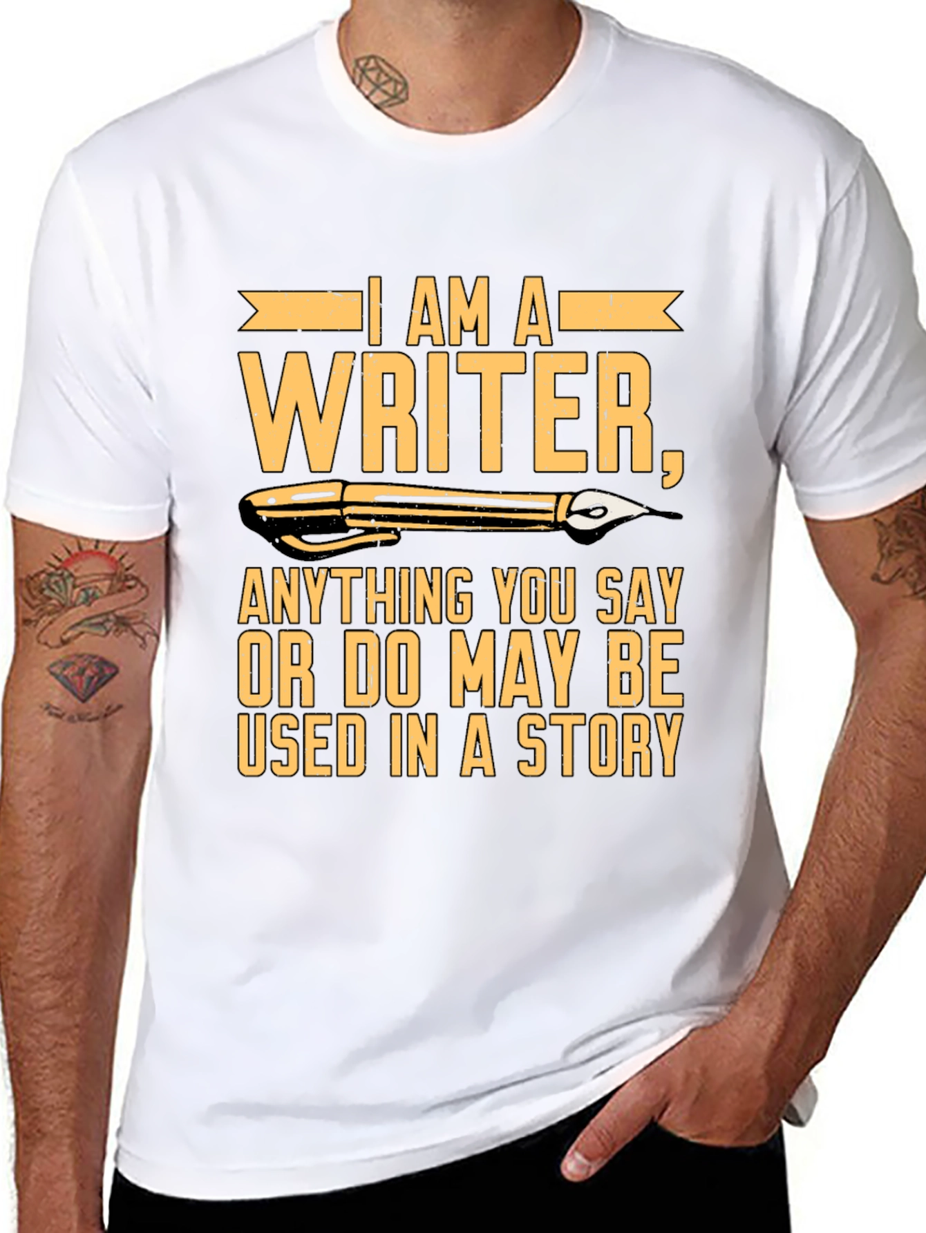I Am A Writer Graphic Novelty T-Shirt