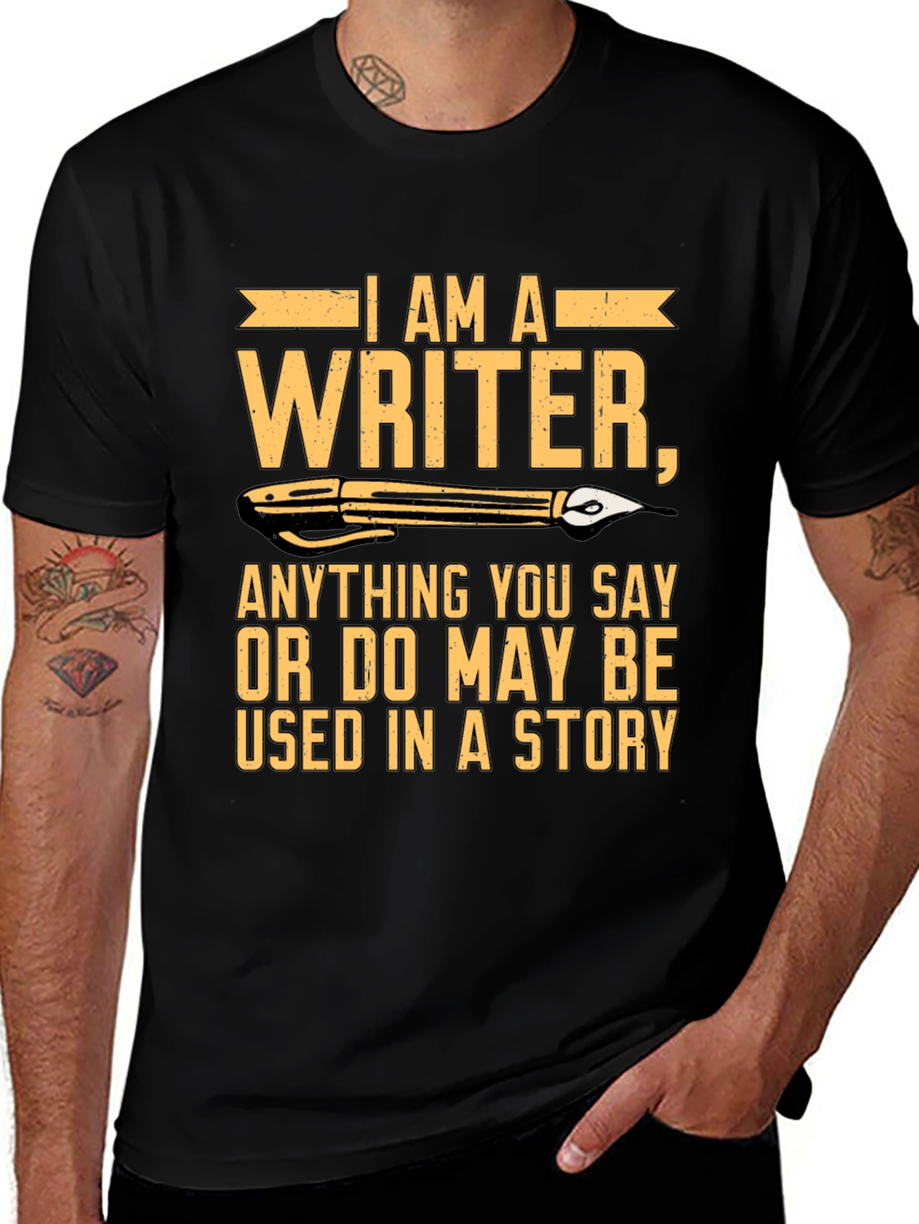 I Am A Writer Graphic Novelty T-Shirt