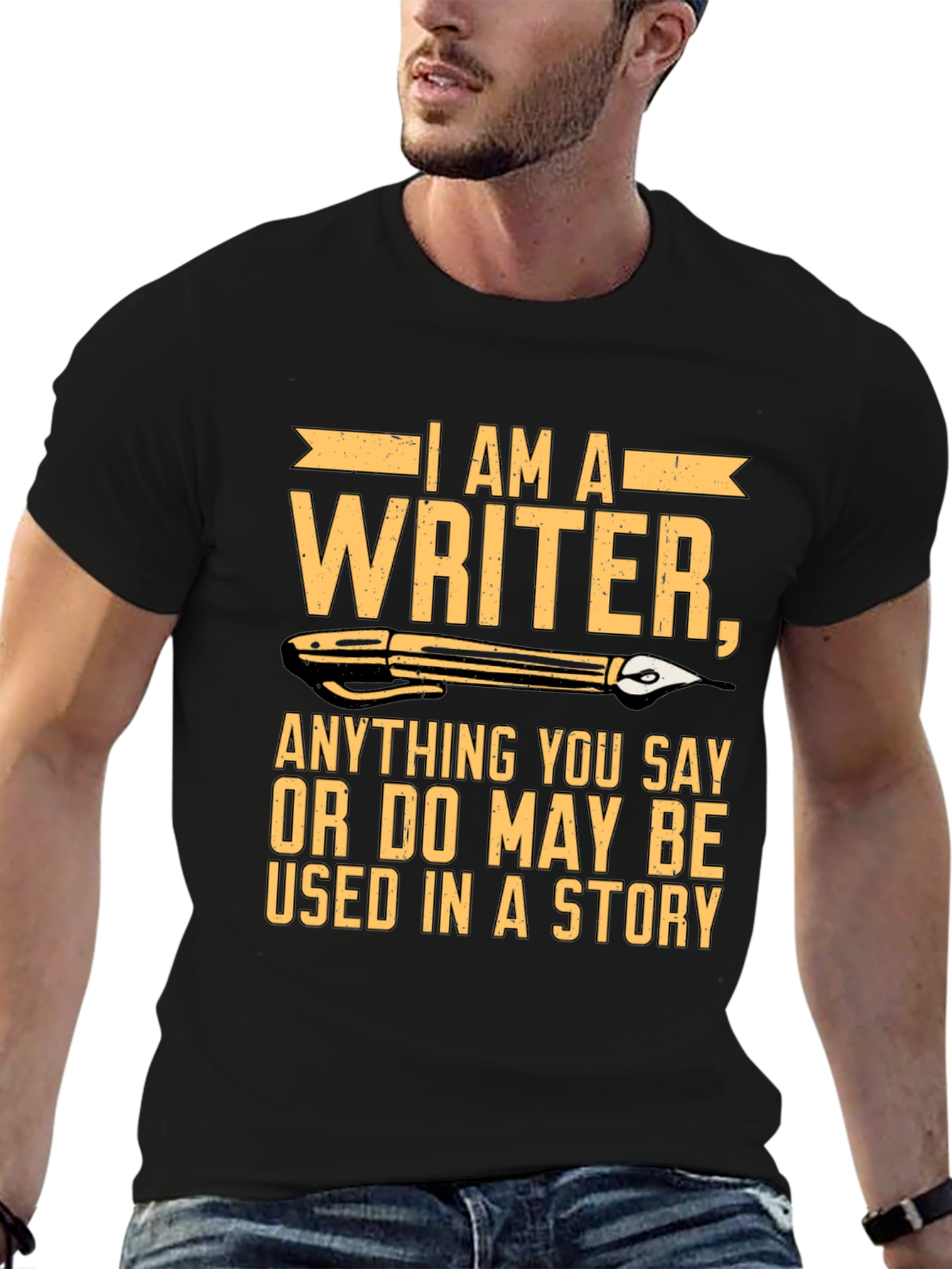I Am A Writer Graphic Novelty T-Shirt