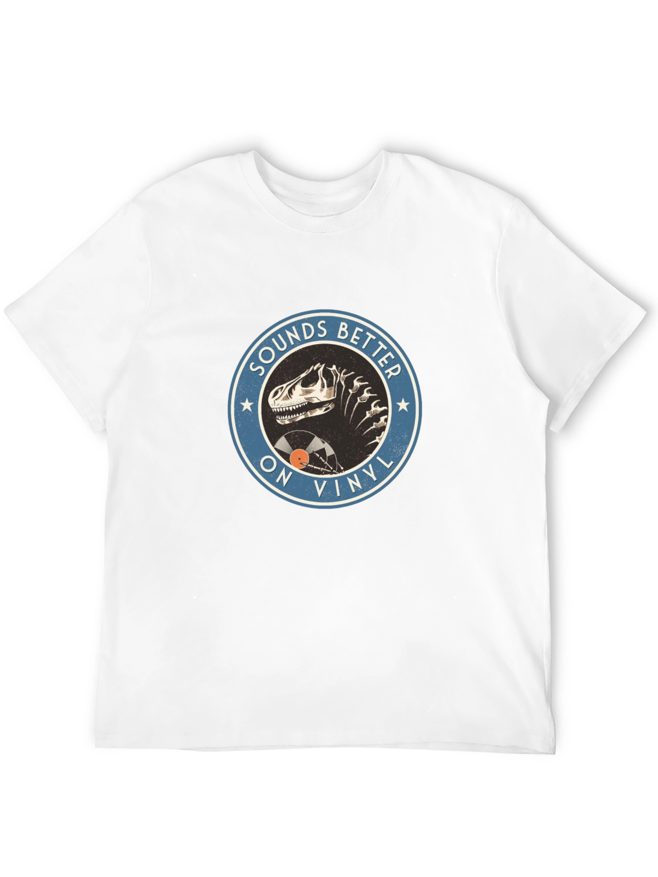Sounds Better On Vinyl T-Rex Mens T-Shirt