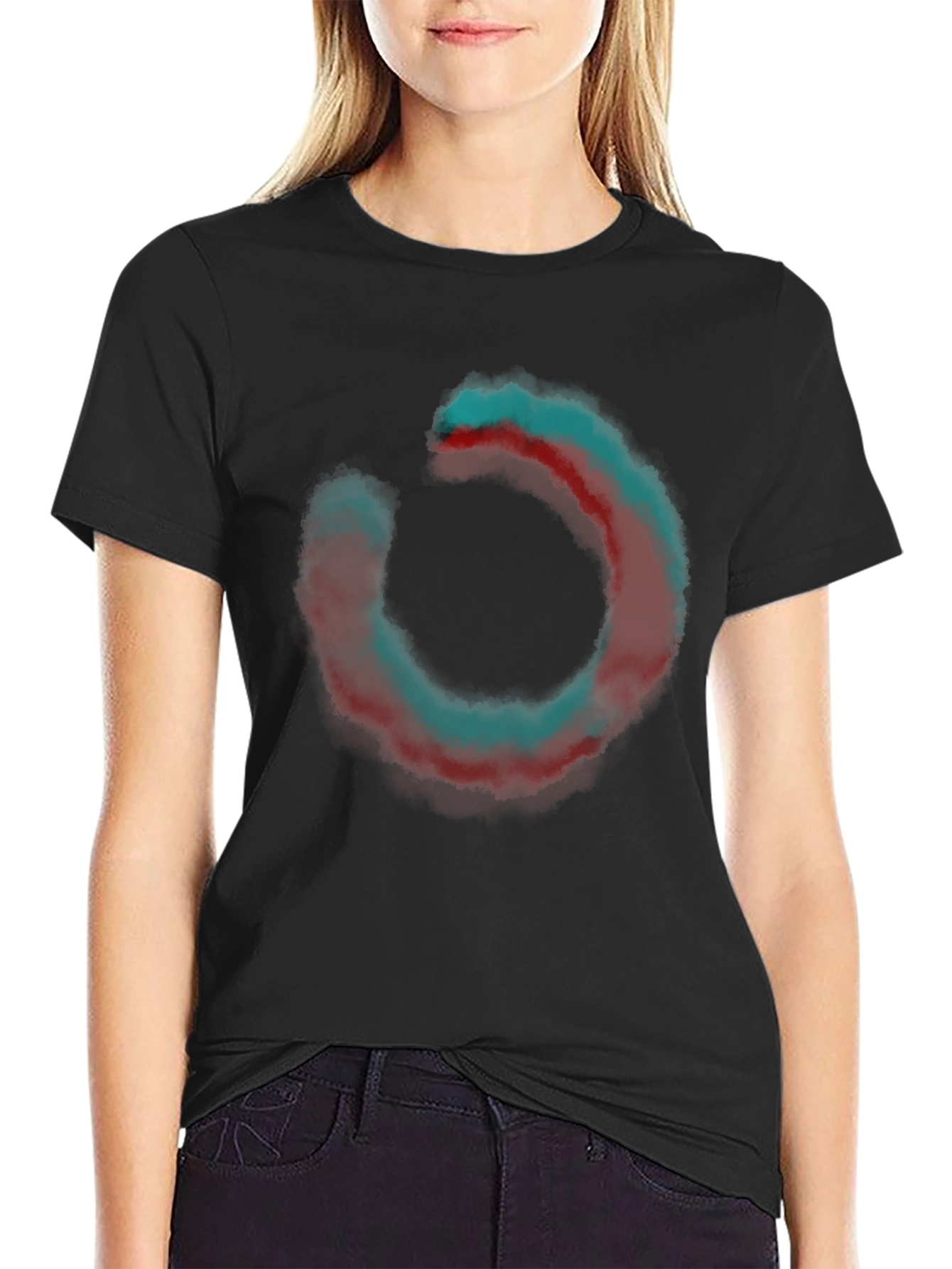 Abstract Circle Graphic Tee - Casual Comfort