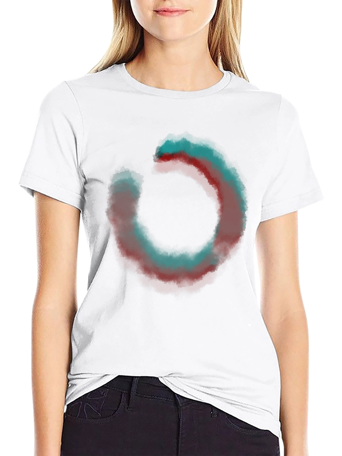 Abstract Circle Graphic Tee - Casual Comfort