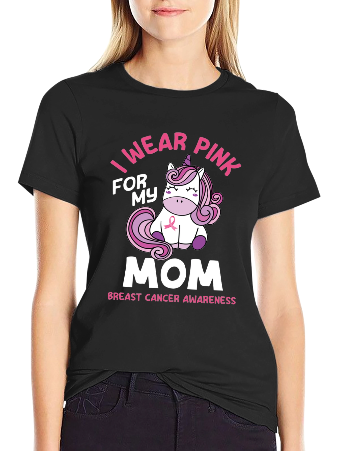 Breast Cancer Awareness Unicorn T-Shirt