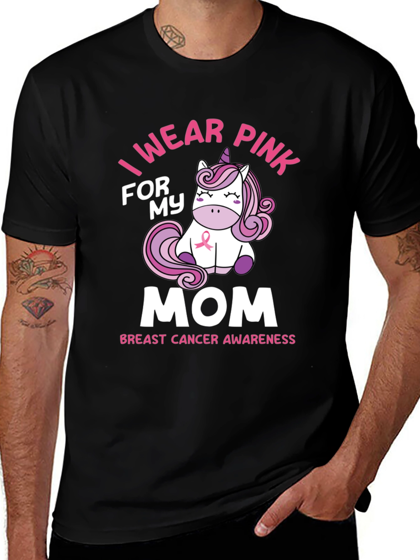 Breast Cancer Awareness Unicorn T-Shirt