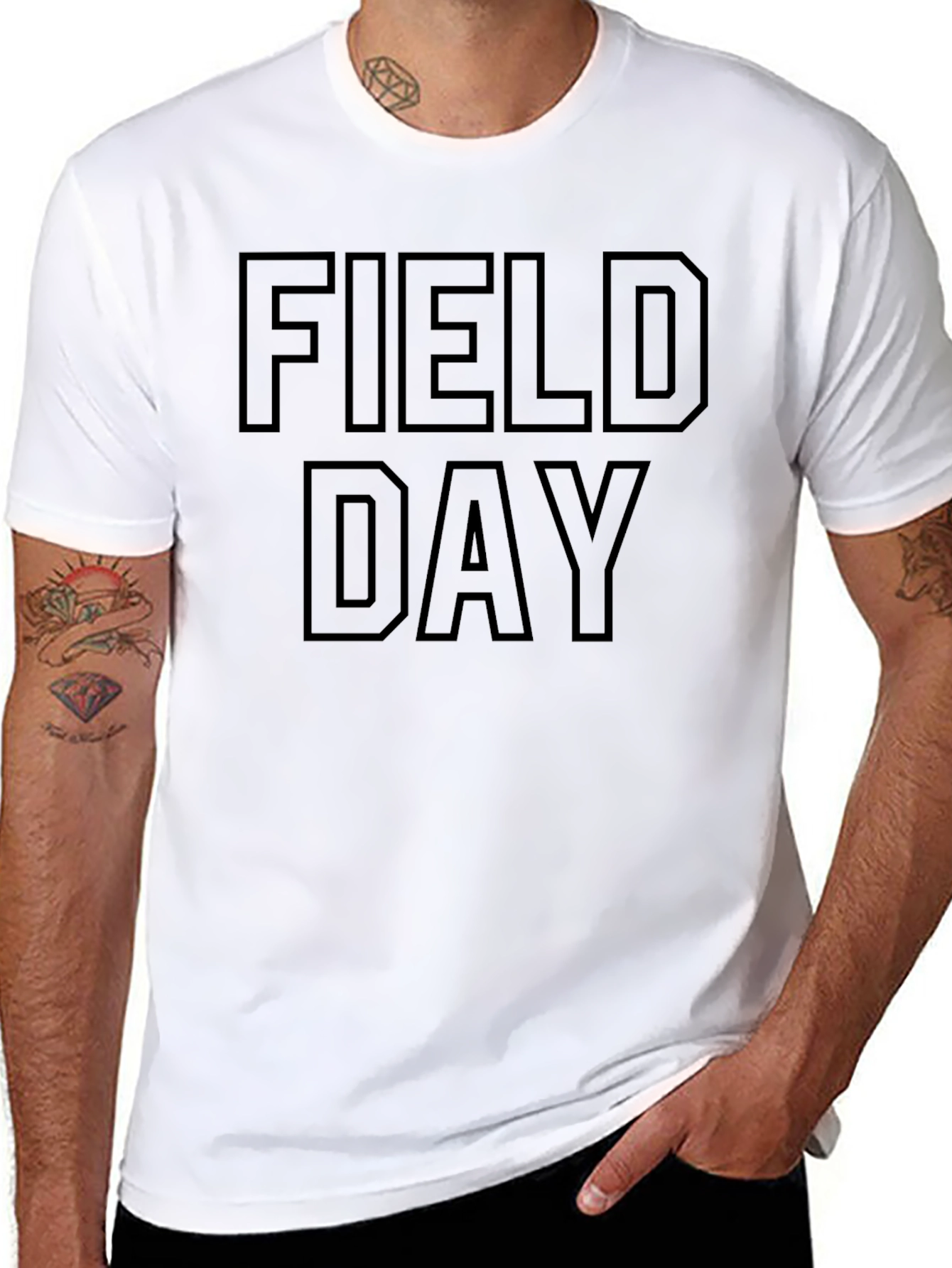 Field Day Black Graphic Tee