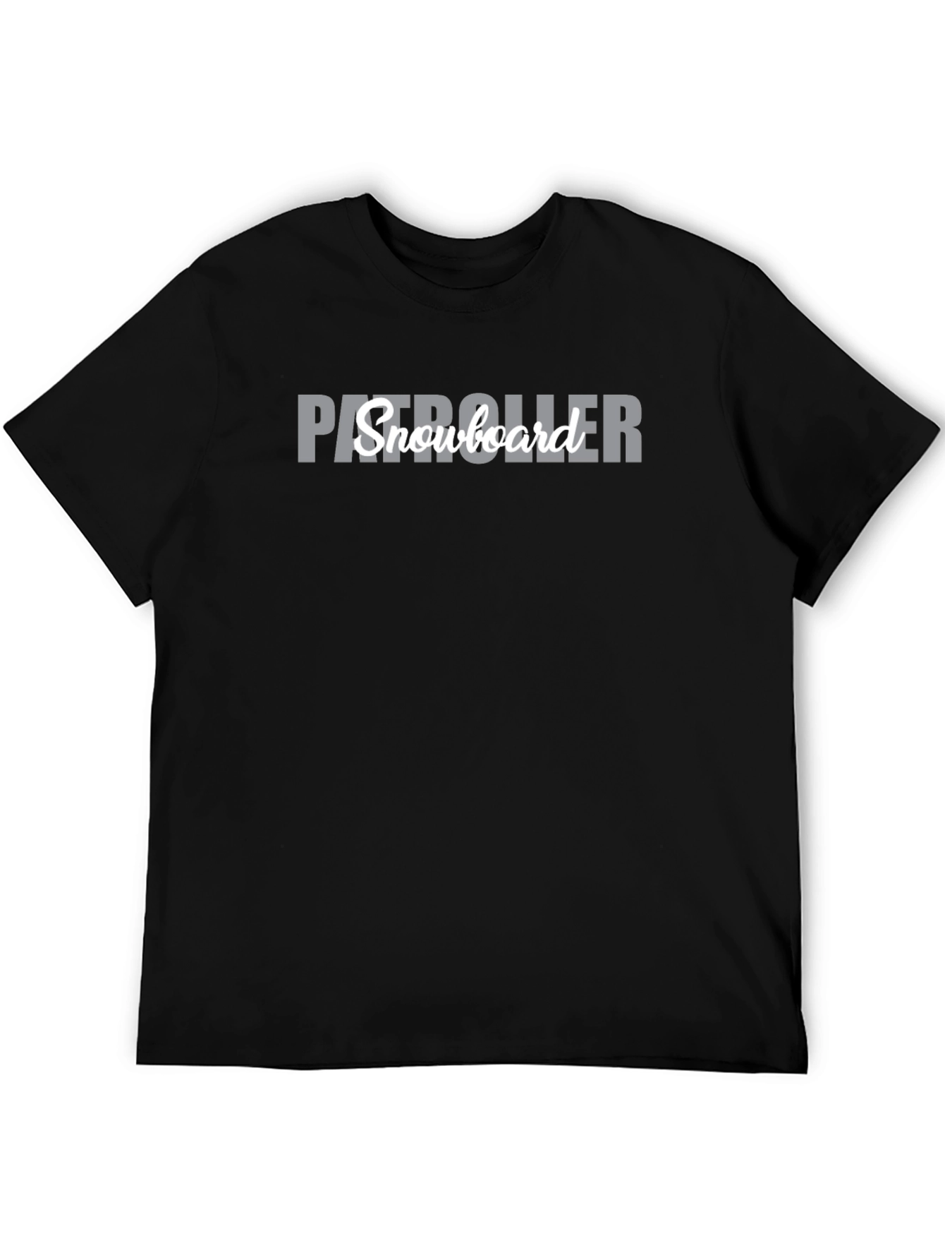 Patroller Snowboard Crew Neck Tee - Black