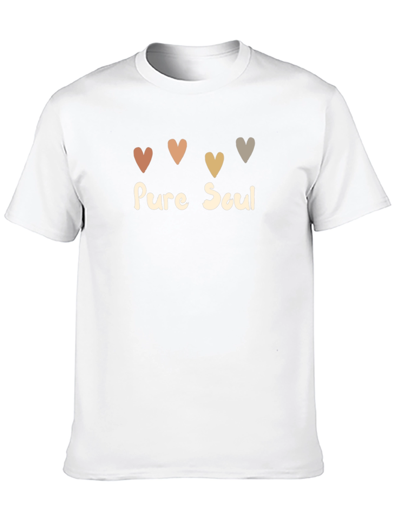 Pure Soul Heart Graphic Tee - Casual Comfort