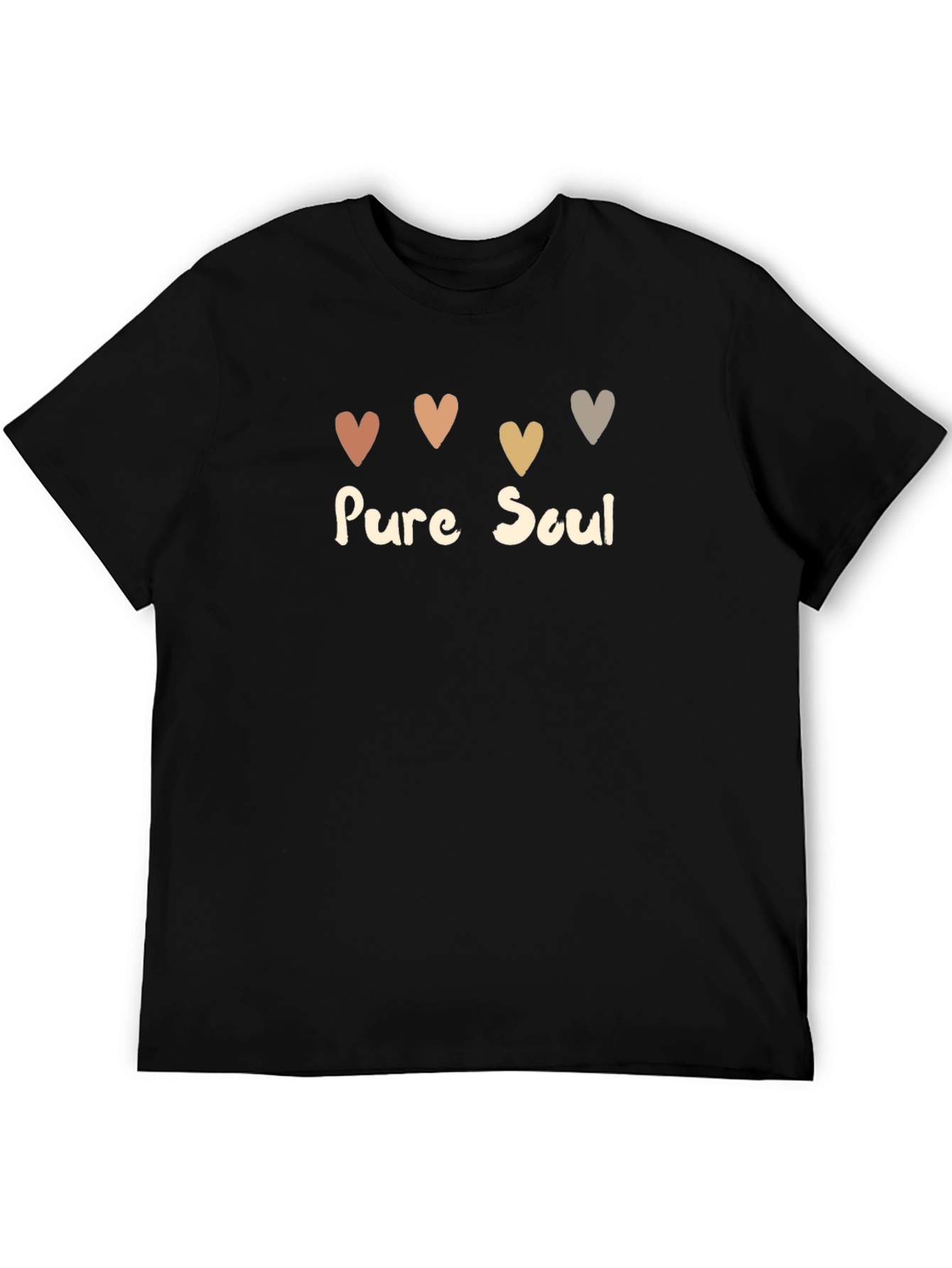 Pure Soul Heart Graphic Tee - Casual Comfort